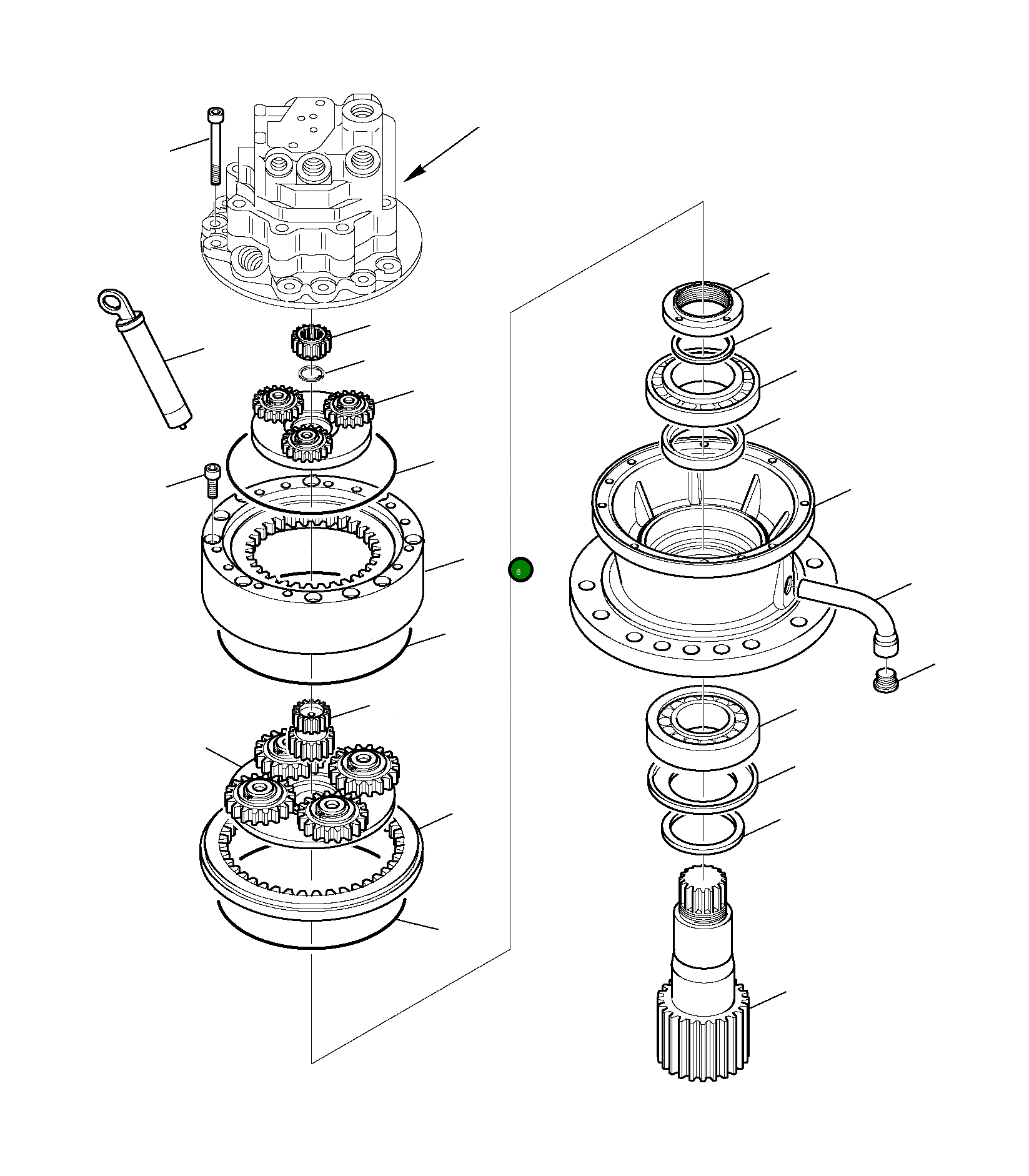 Кольцо уплотнительное (O-Ring) 22E-60-16270 Komatsu