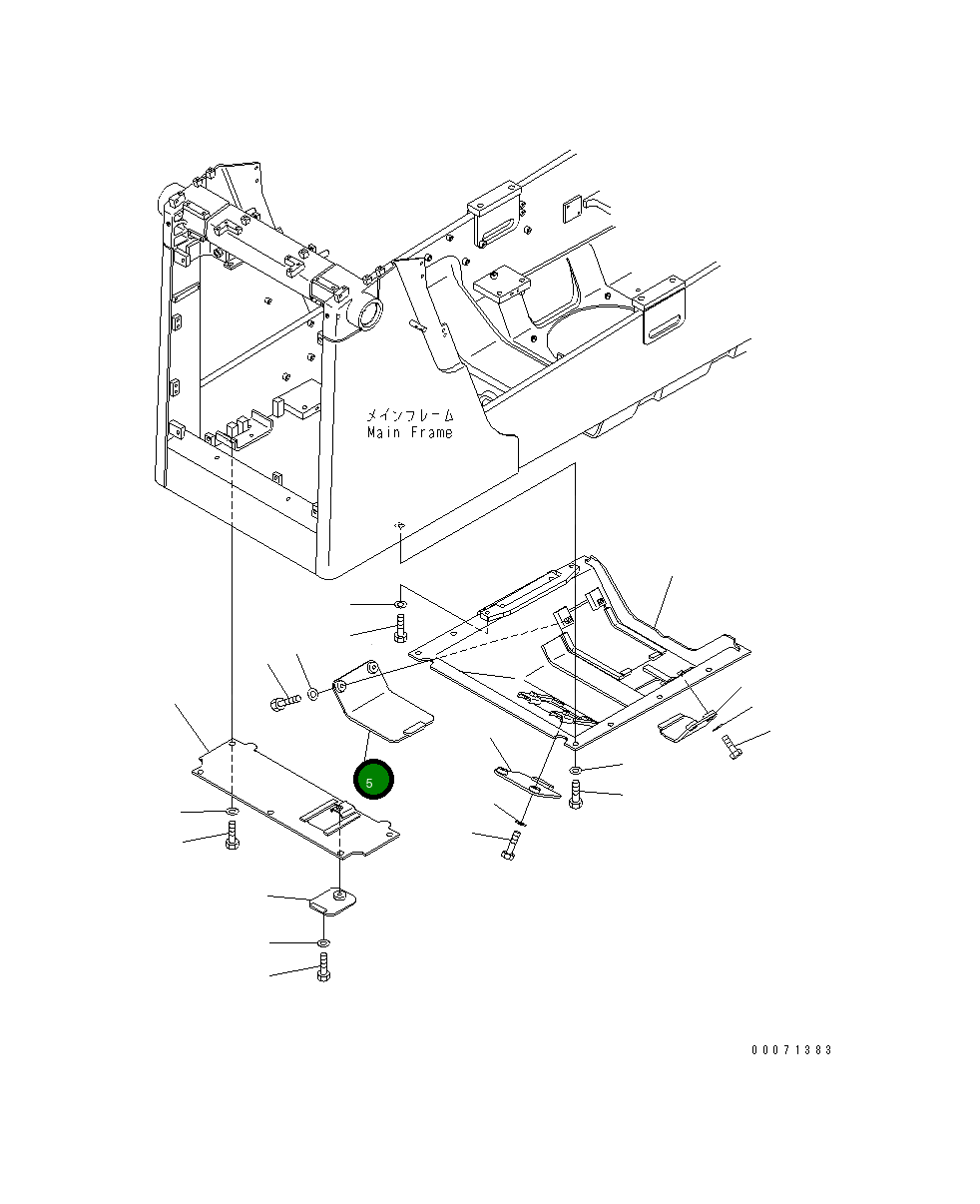 Крышка 14X-54-15430 Komatsu