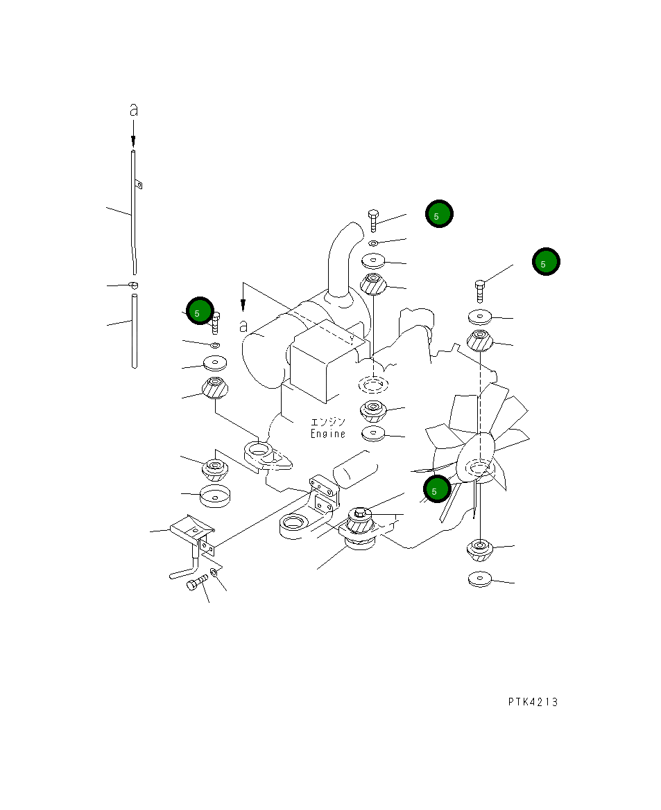 Болт 01011-81630 Komatsu