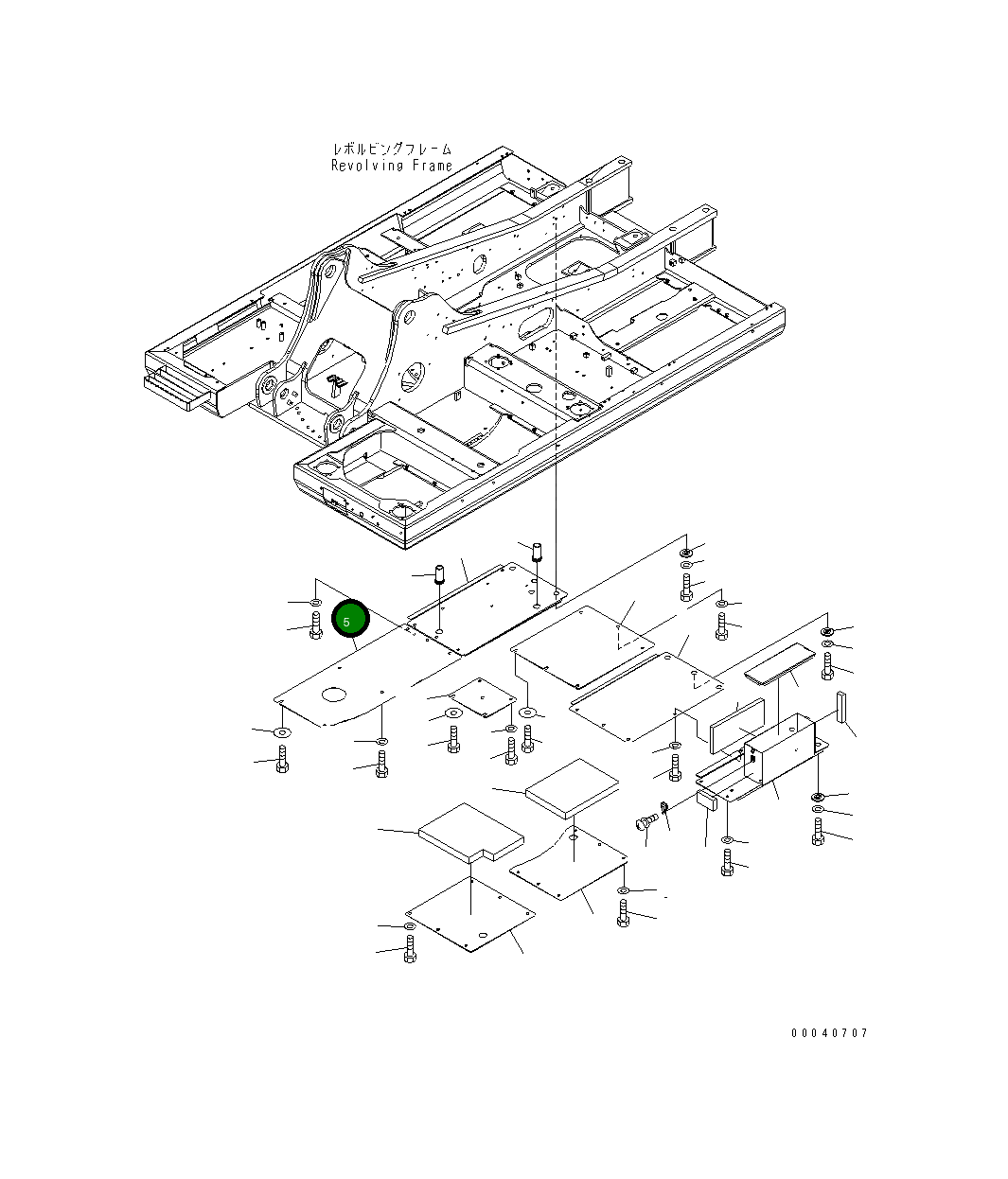 Крышка 20Y-54-78862 Komatsu