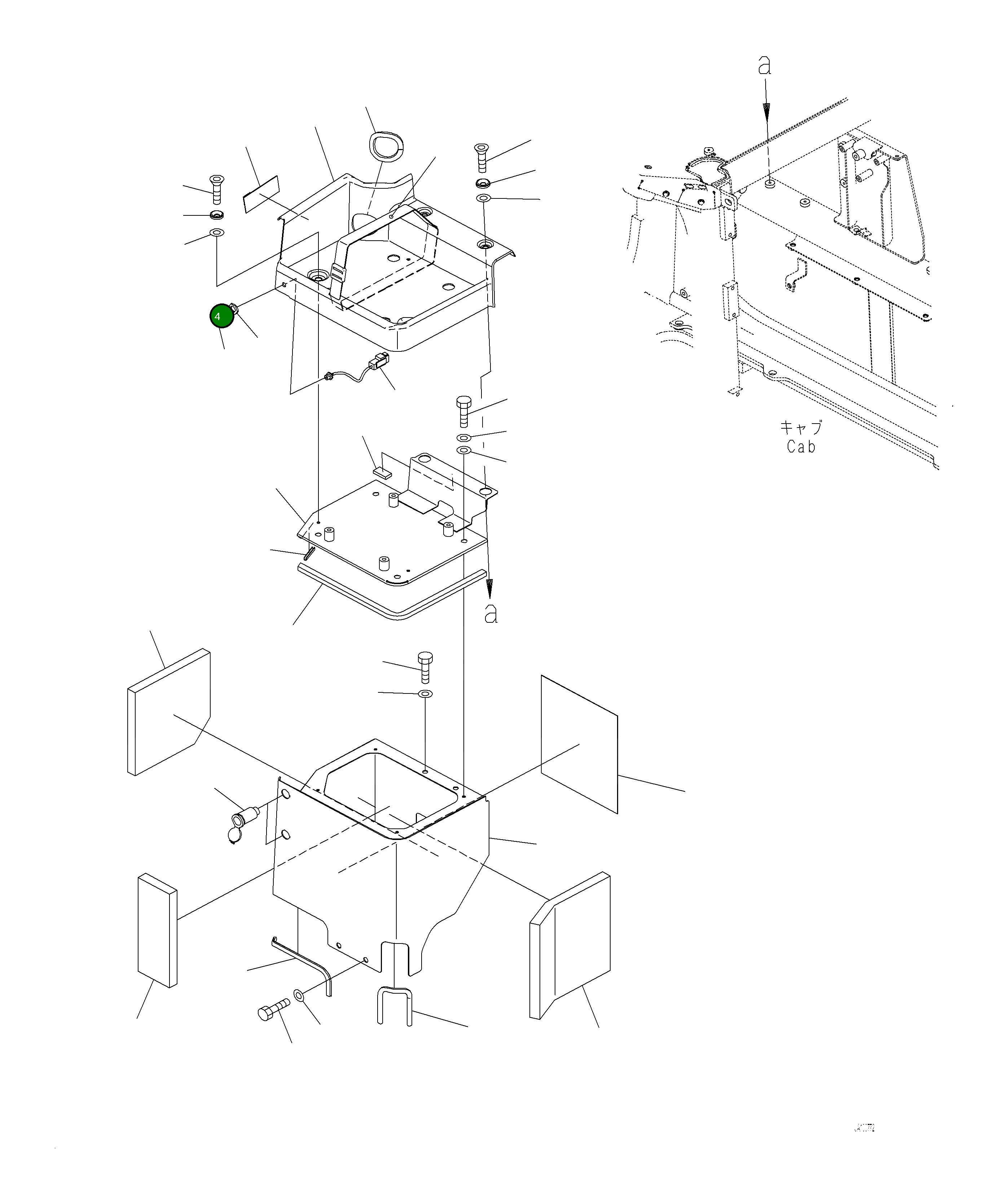 Крышка 423-54-52861  Komatsu