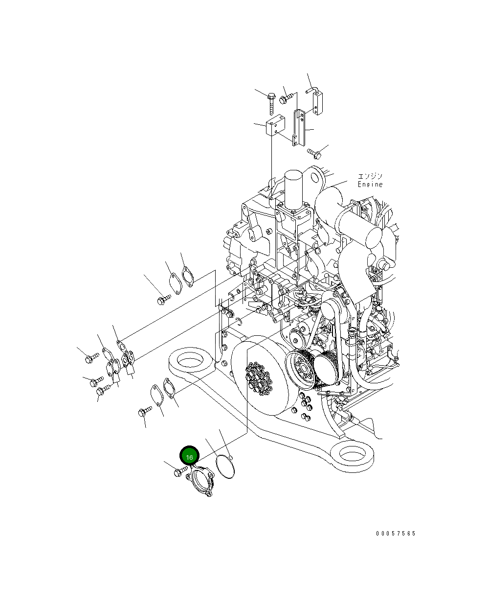 Крышка 6245-51-9130  Komatsu