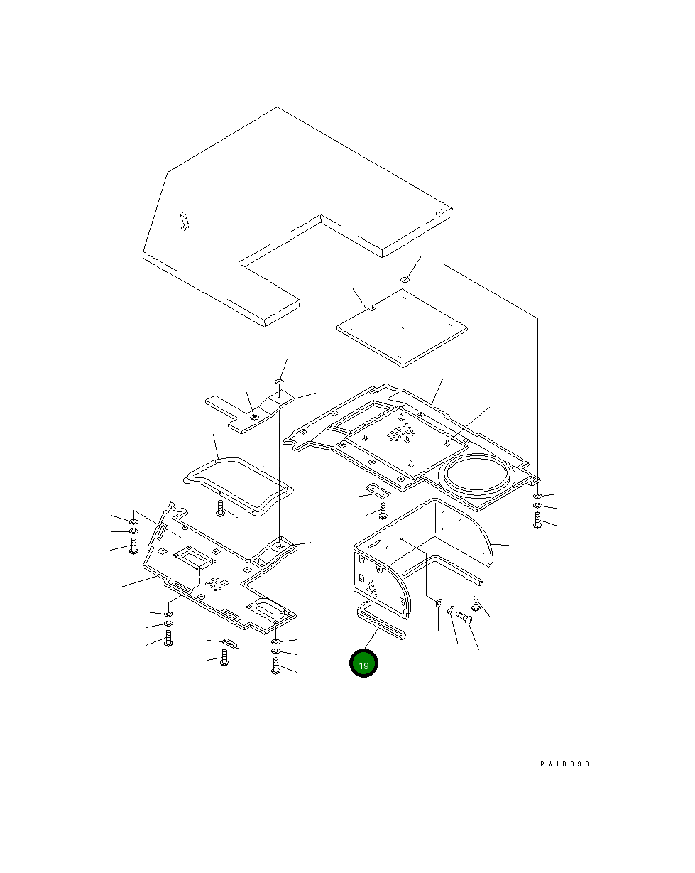 Крышка 176-911-2990 Komatsu