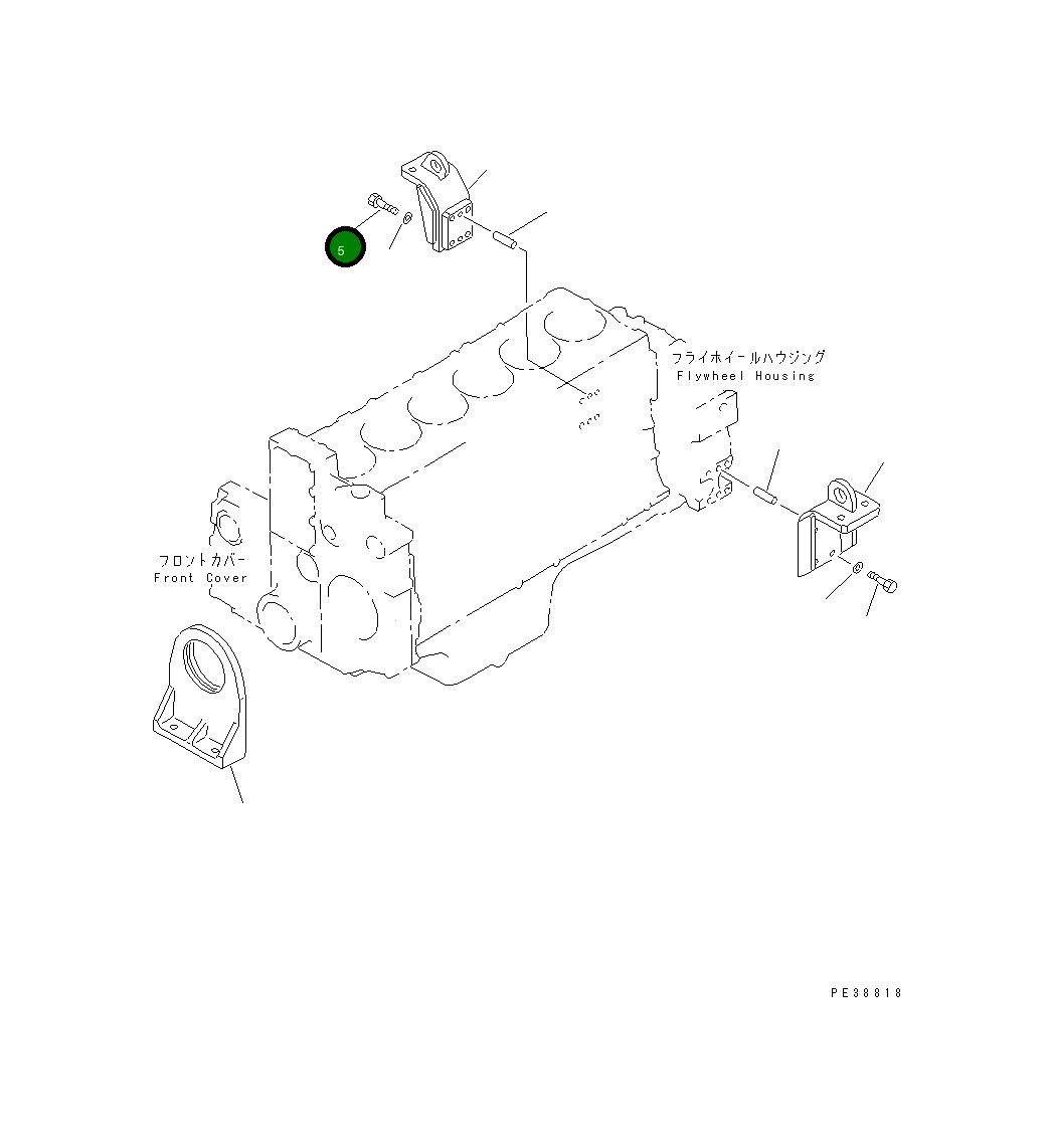 Болт 01010-51680 Komatsu