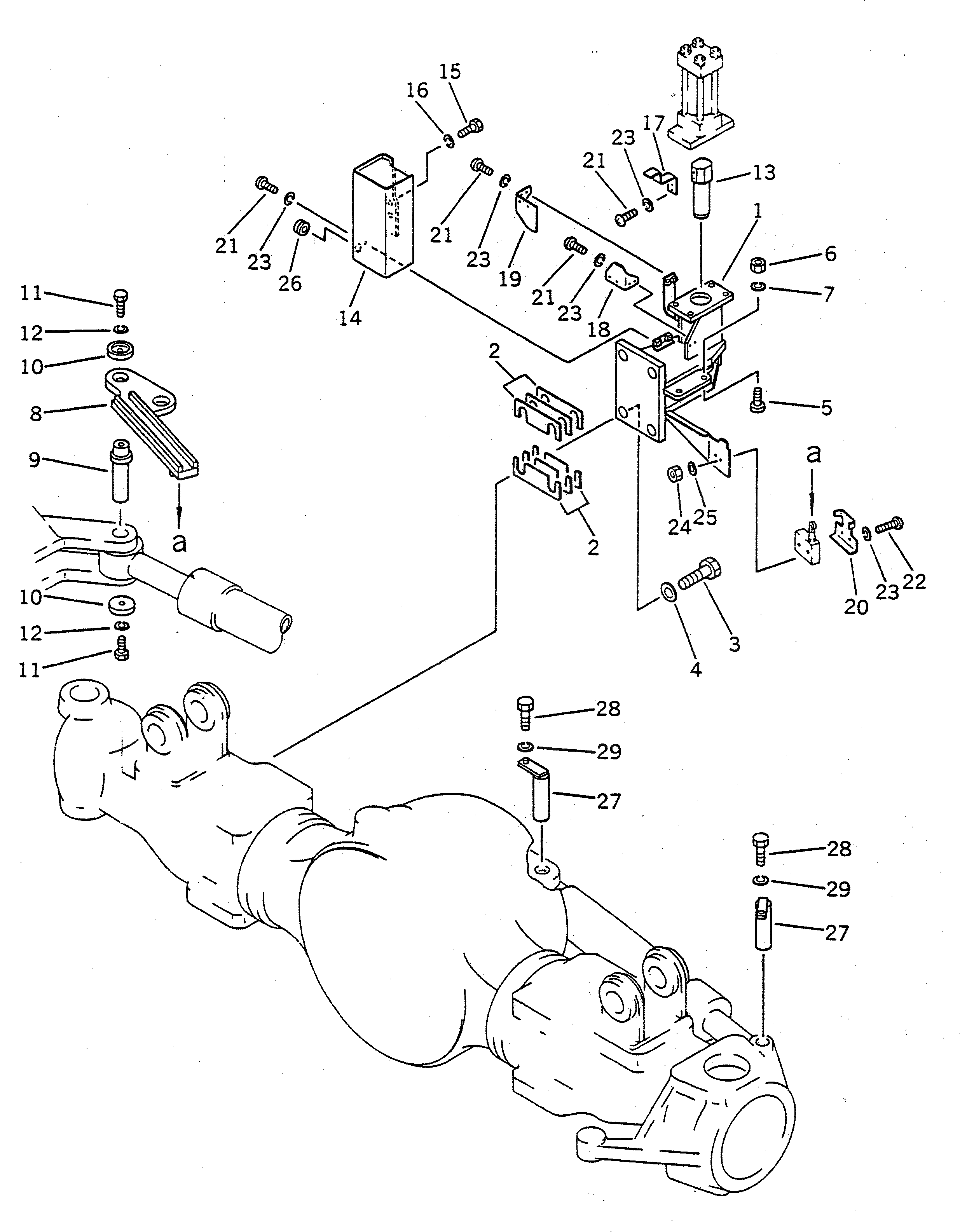 Болт 02030-70829  Komatsu
