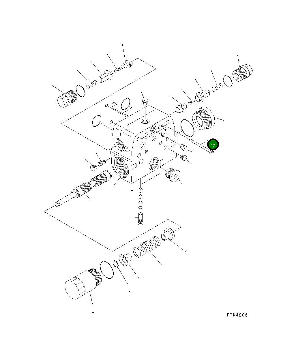 Болт 20E-60-K4280 Komatsu
