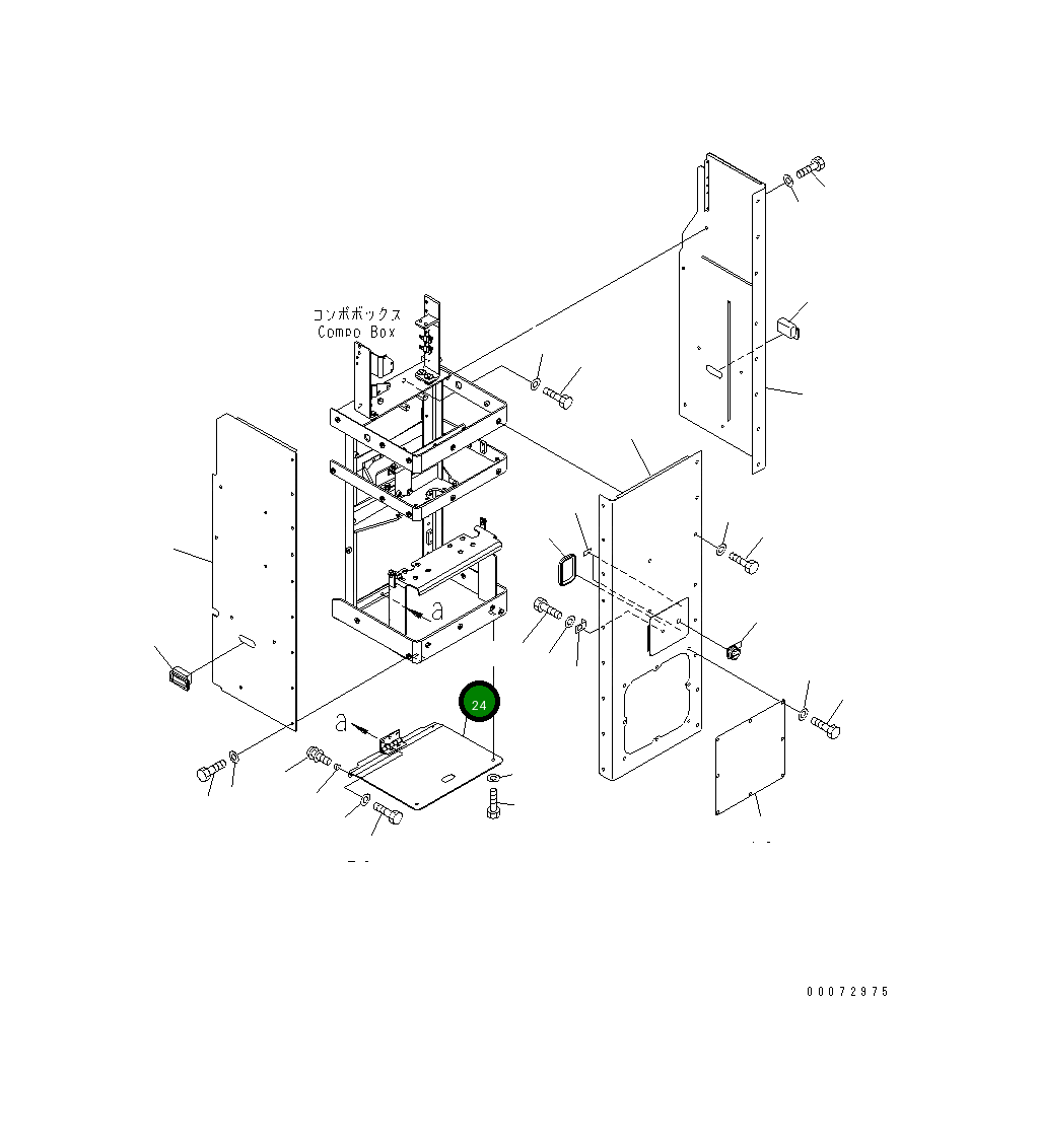Крышка 426-43-39510 Komatsu