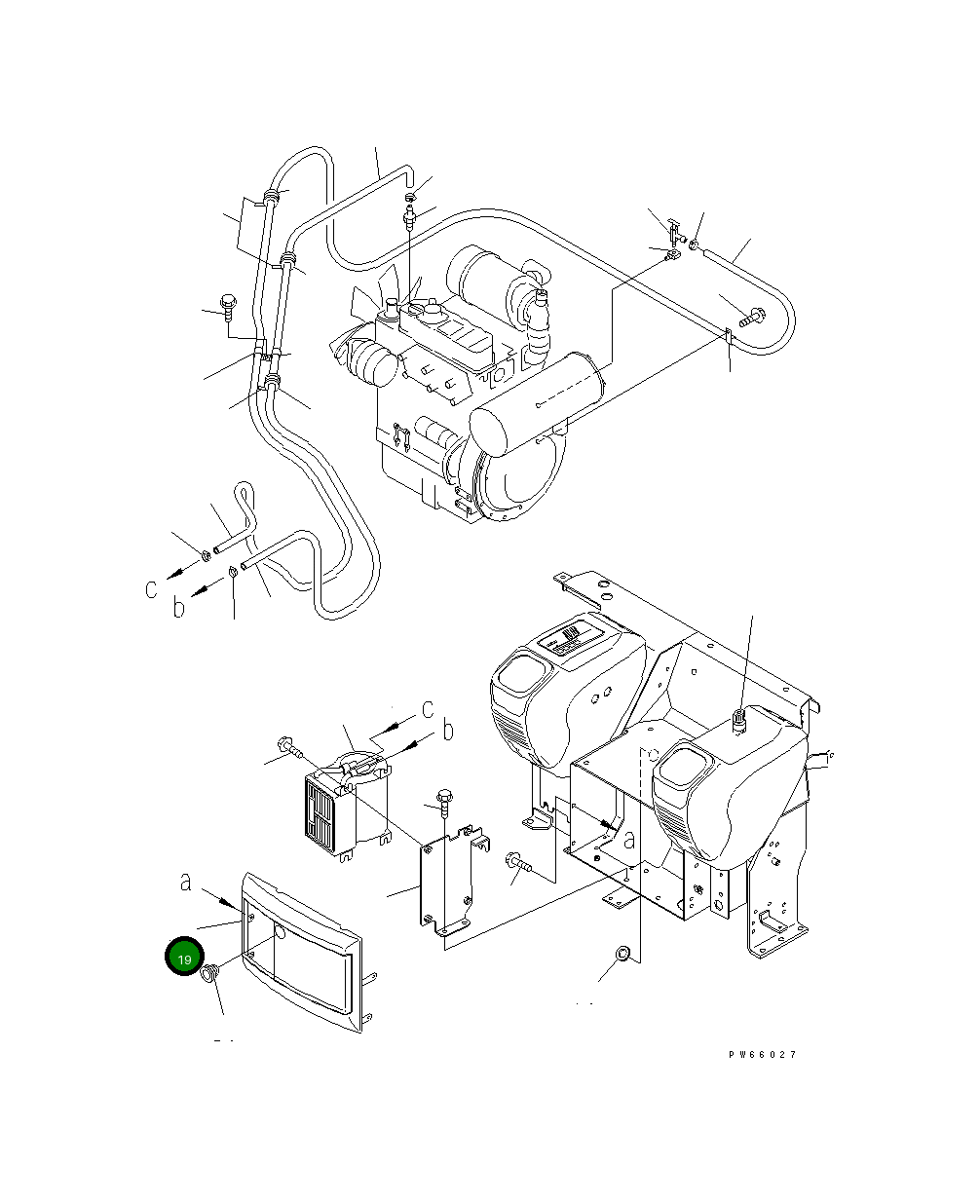 Крышка 22L-54-19871 Komatsu