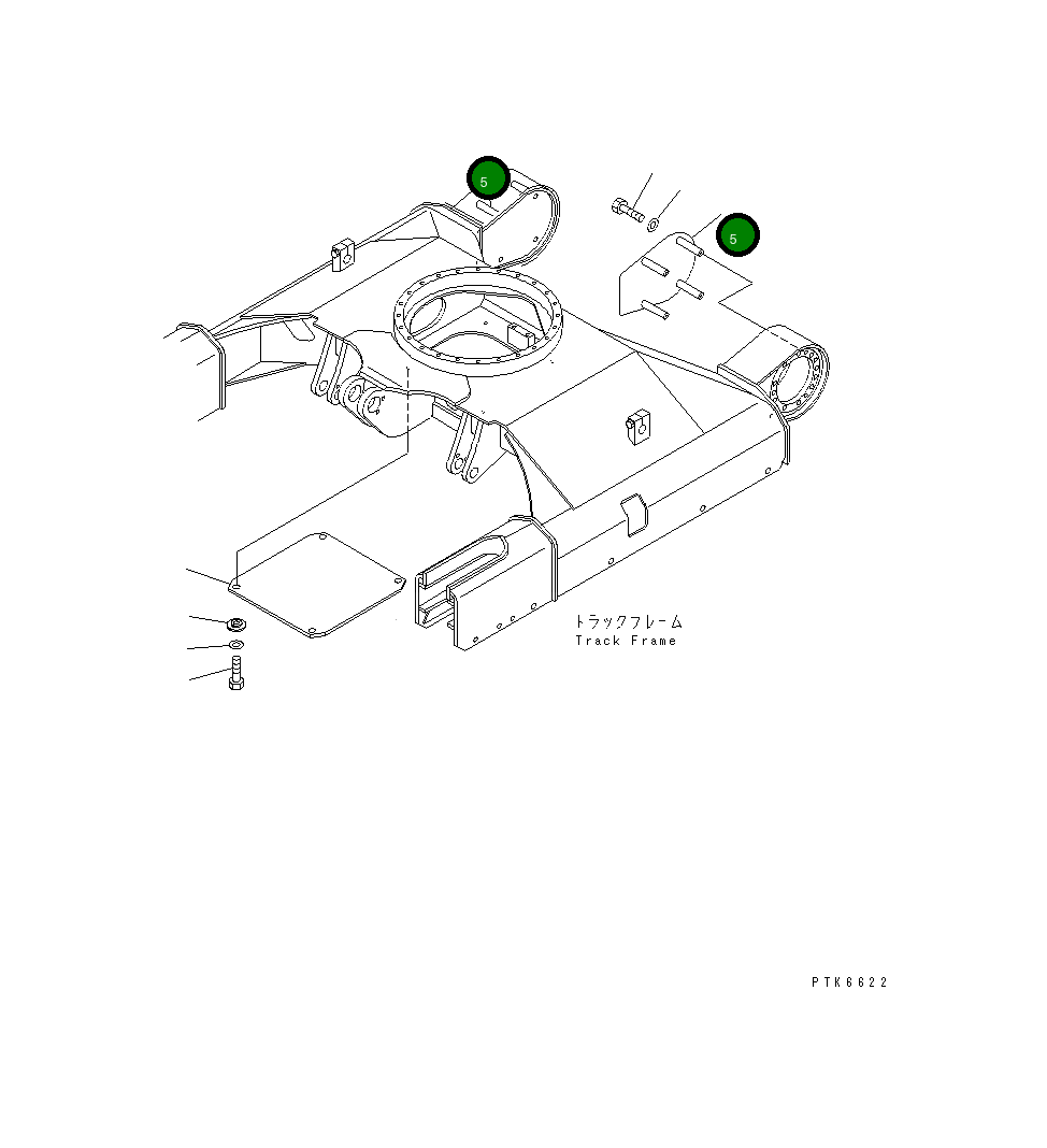 Крышка 22F-30-11210 Komatsu