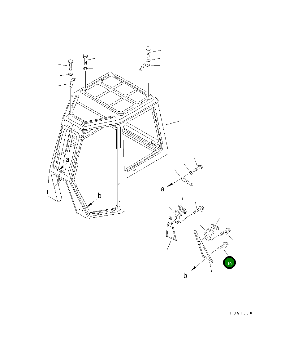 Болт 01435-31016 Komatsu