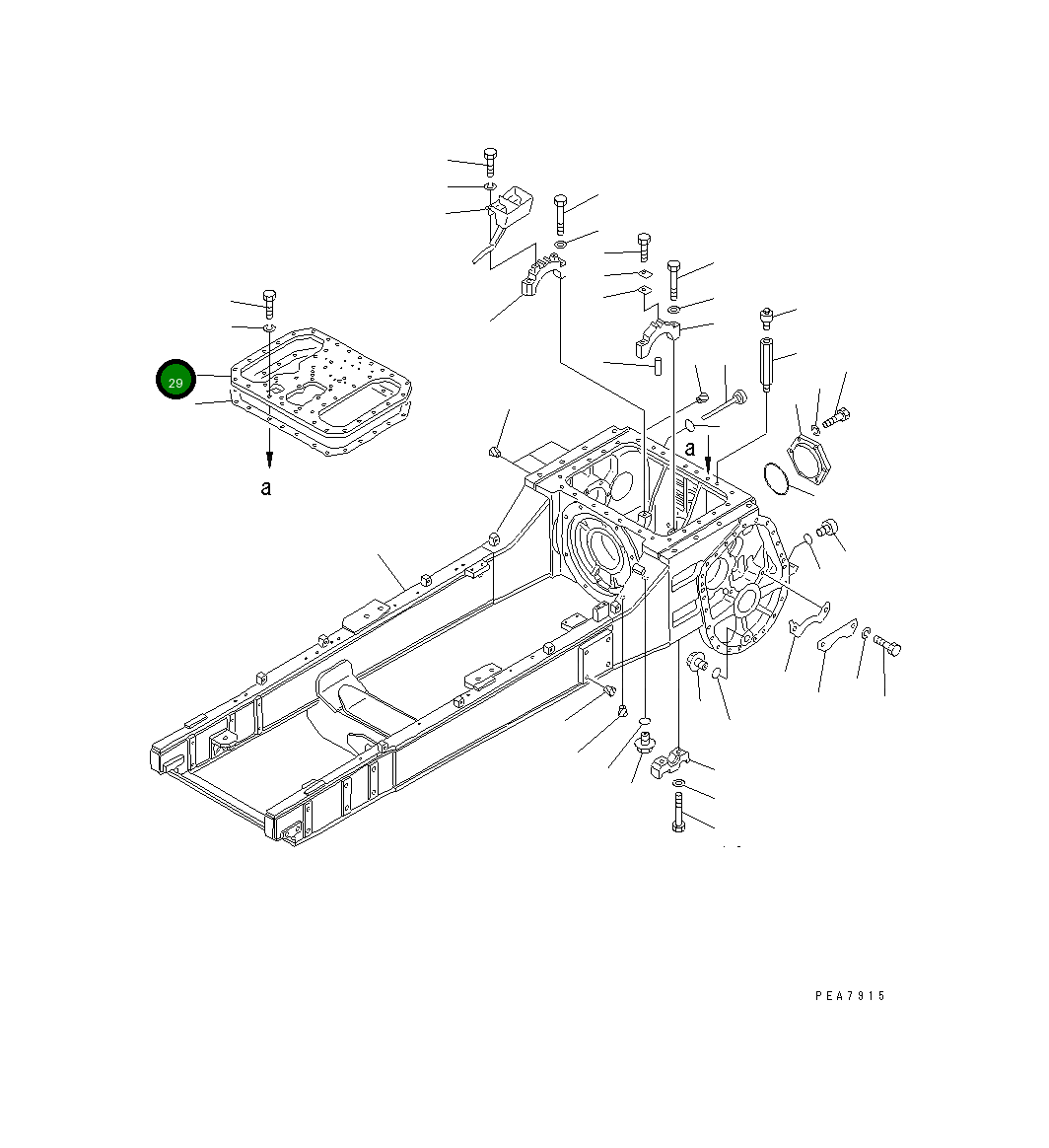 Крышка 130-21-61390 Komatsu