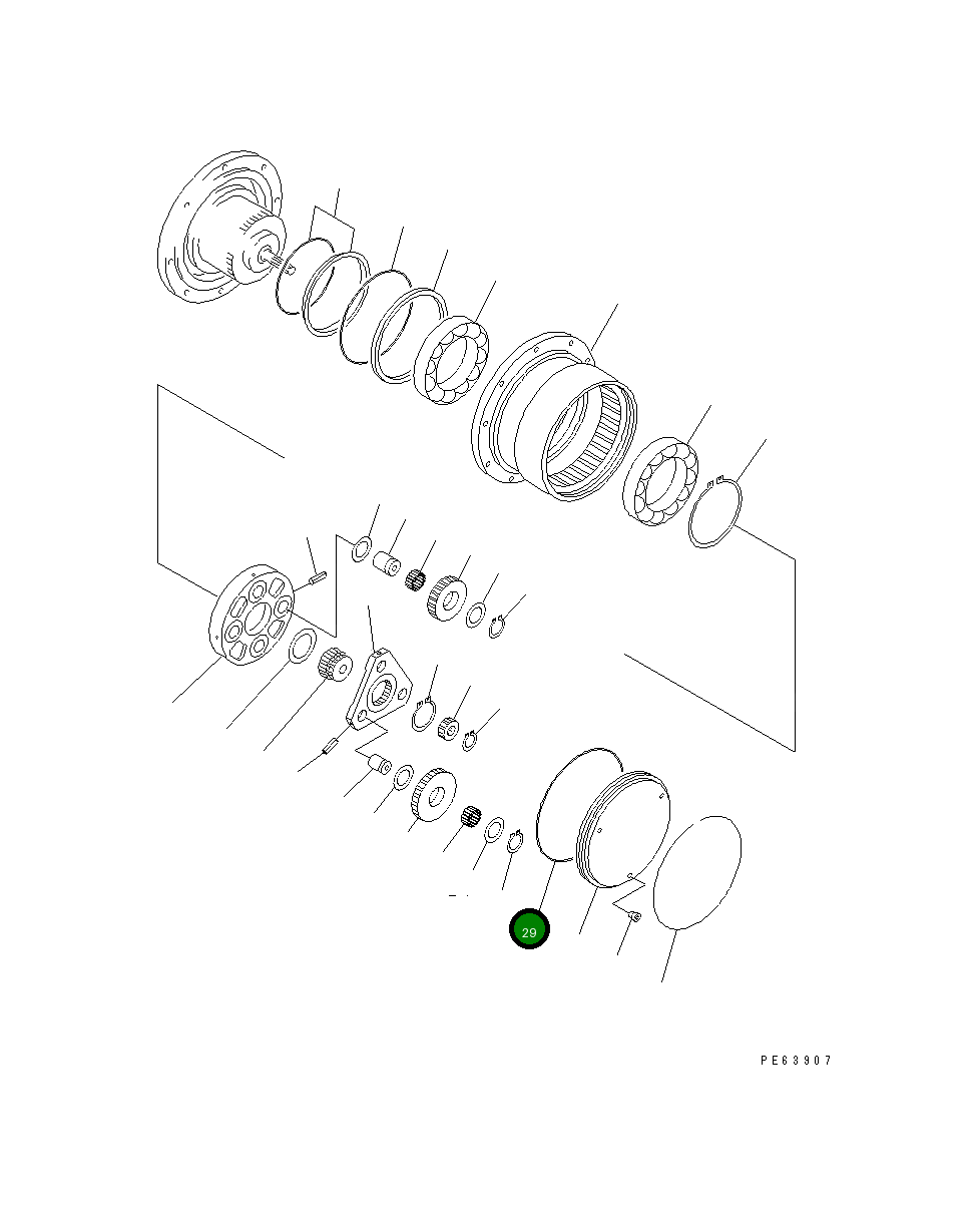 Кольцо уплотнительное (O-Ring) 20P-60-71140 Komatsu