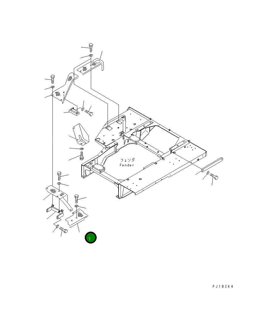 Крышка 176-54-46151  Komatsu
