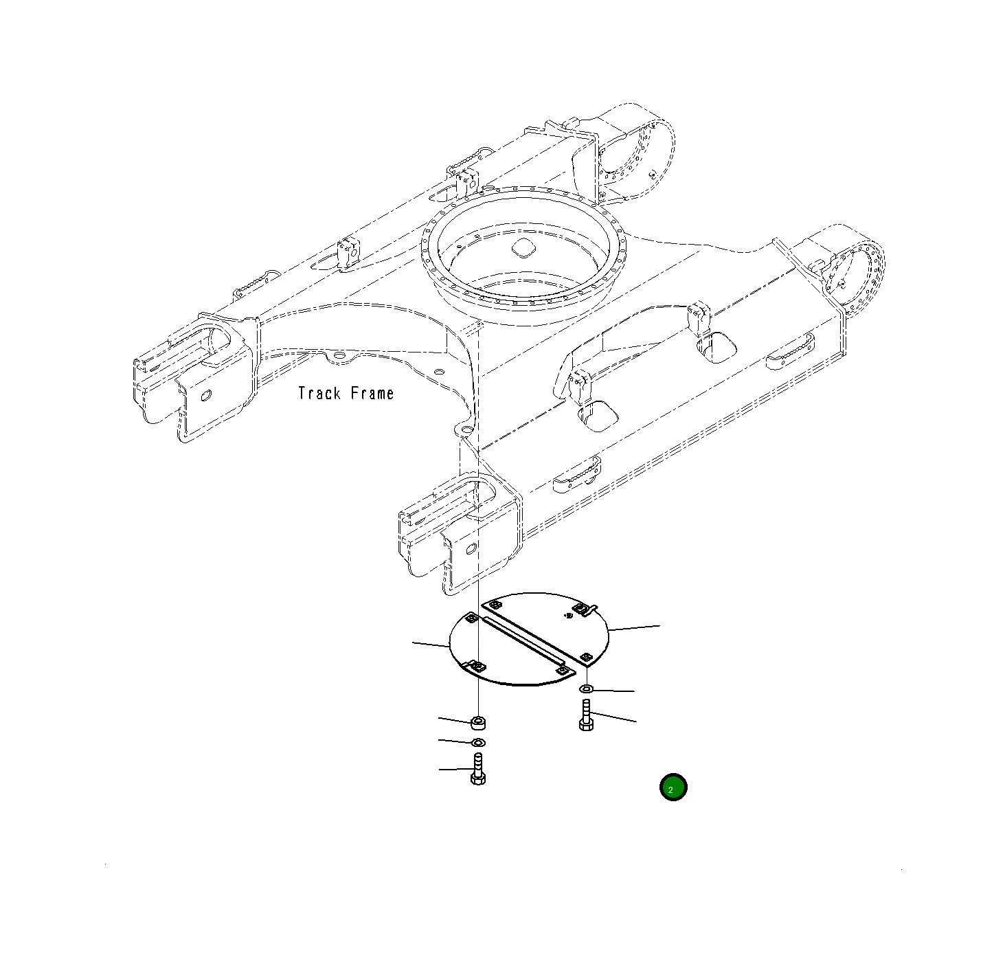 Крышка 21K-973-J130 Komatsu