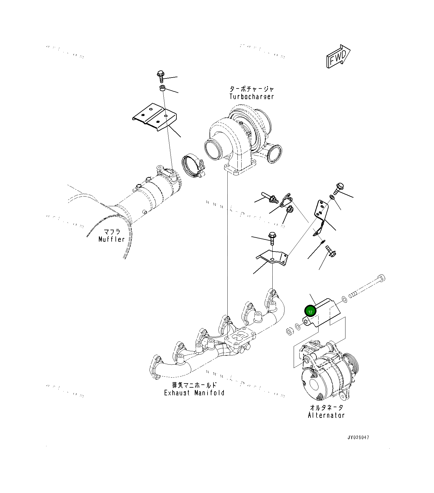 Крышка 6754818440 Komatsu