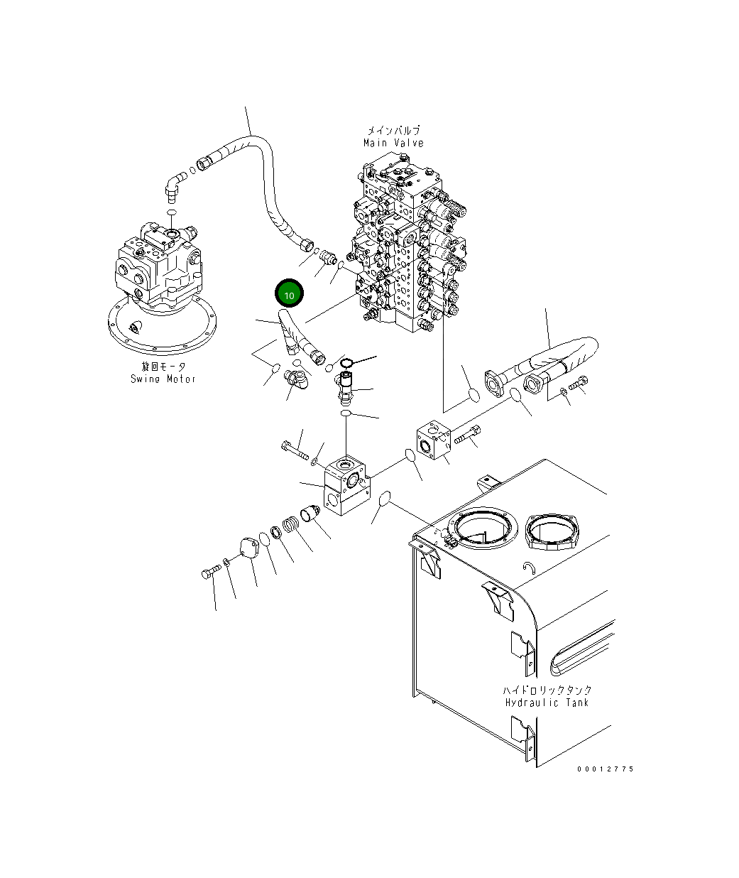 Кольцо уплотнительное (O-Ring) 207-62-24740  Komatsu
