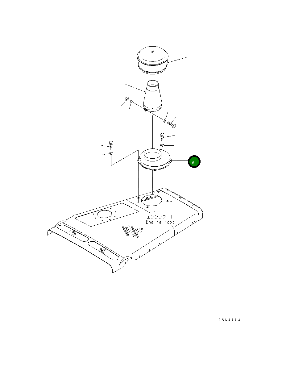 Крышка 175-54-75730 Komatsu