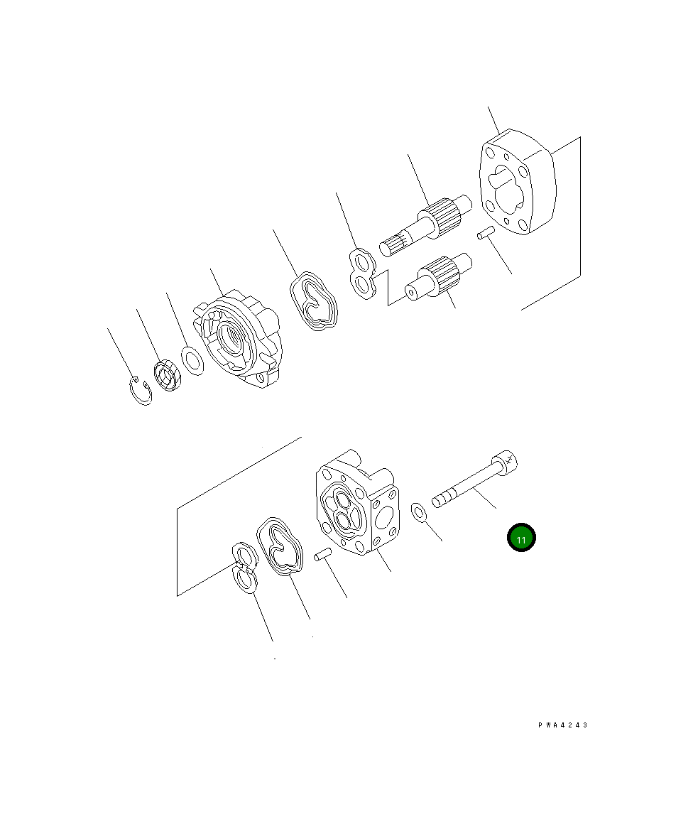 Болт 705-41-80950  Komatsu