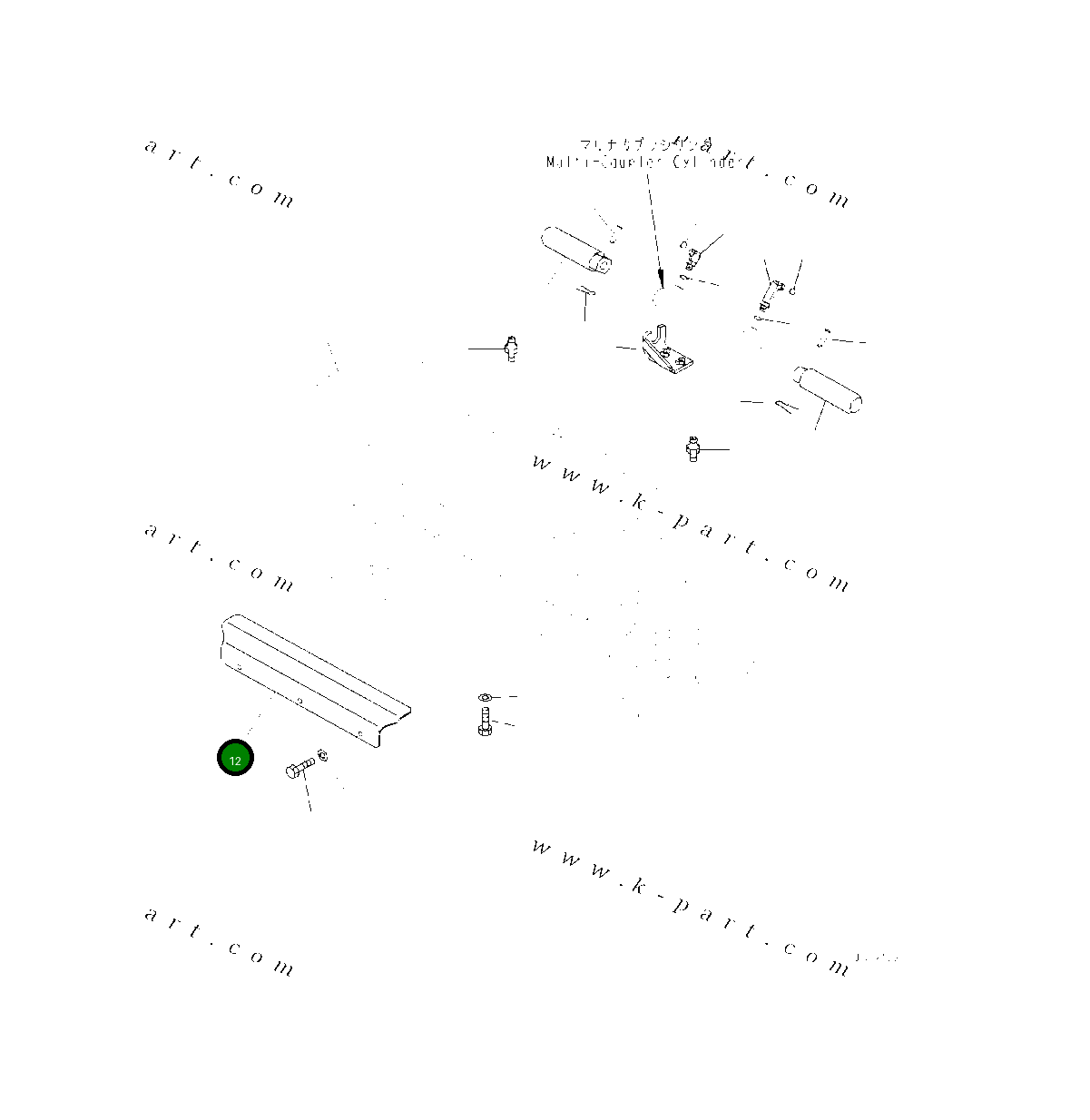 Крышка 418-T80-4731 Komatsu