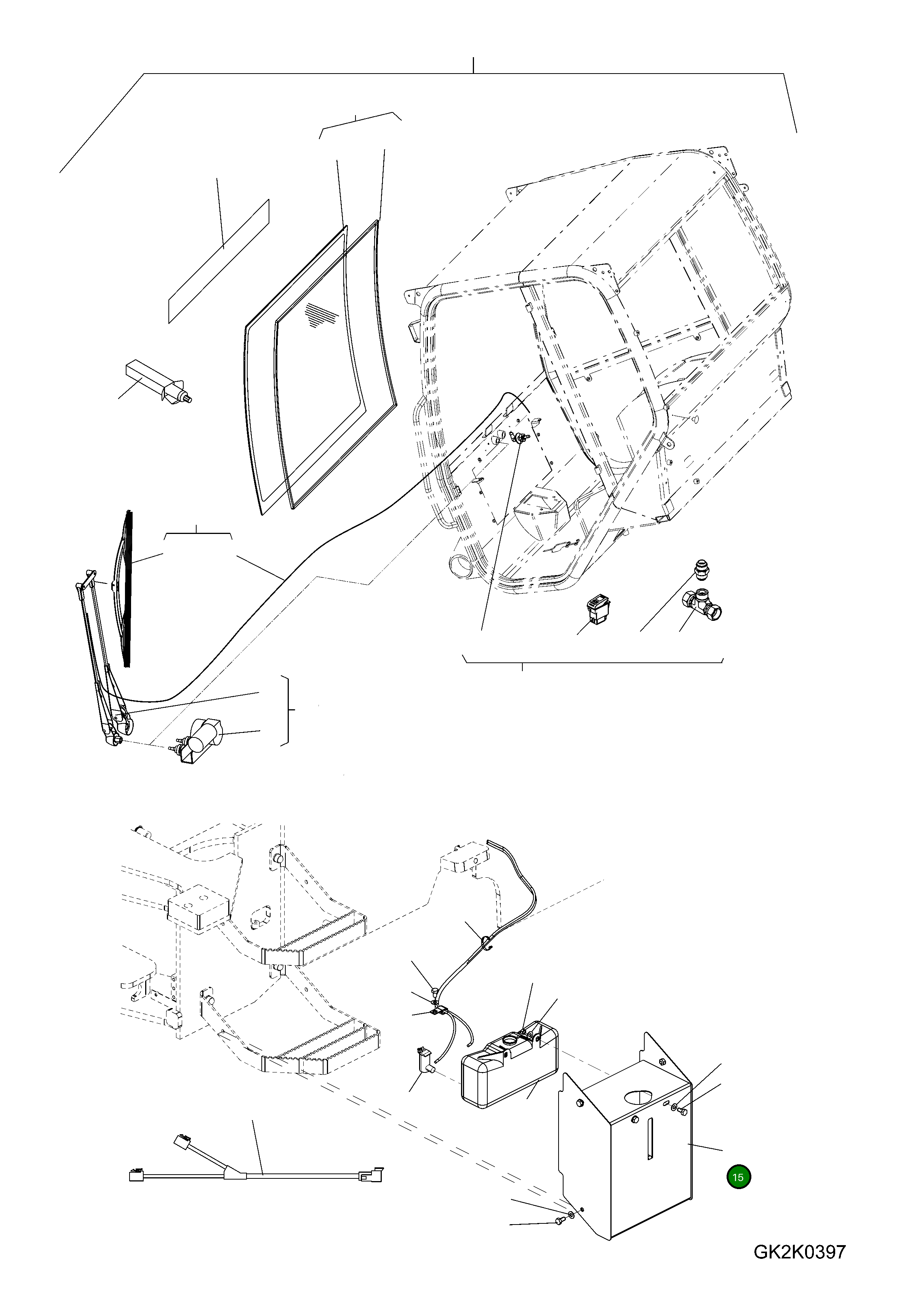 Крышка 42U-07-36010  Komatsu