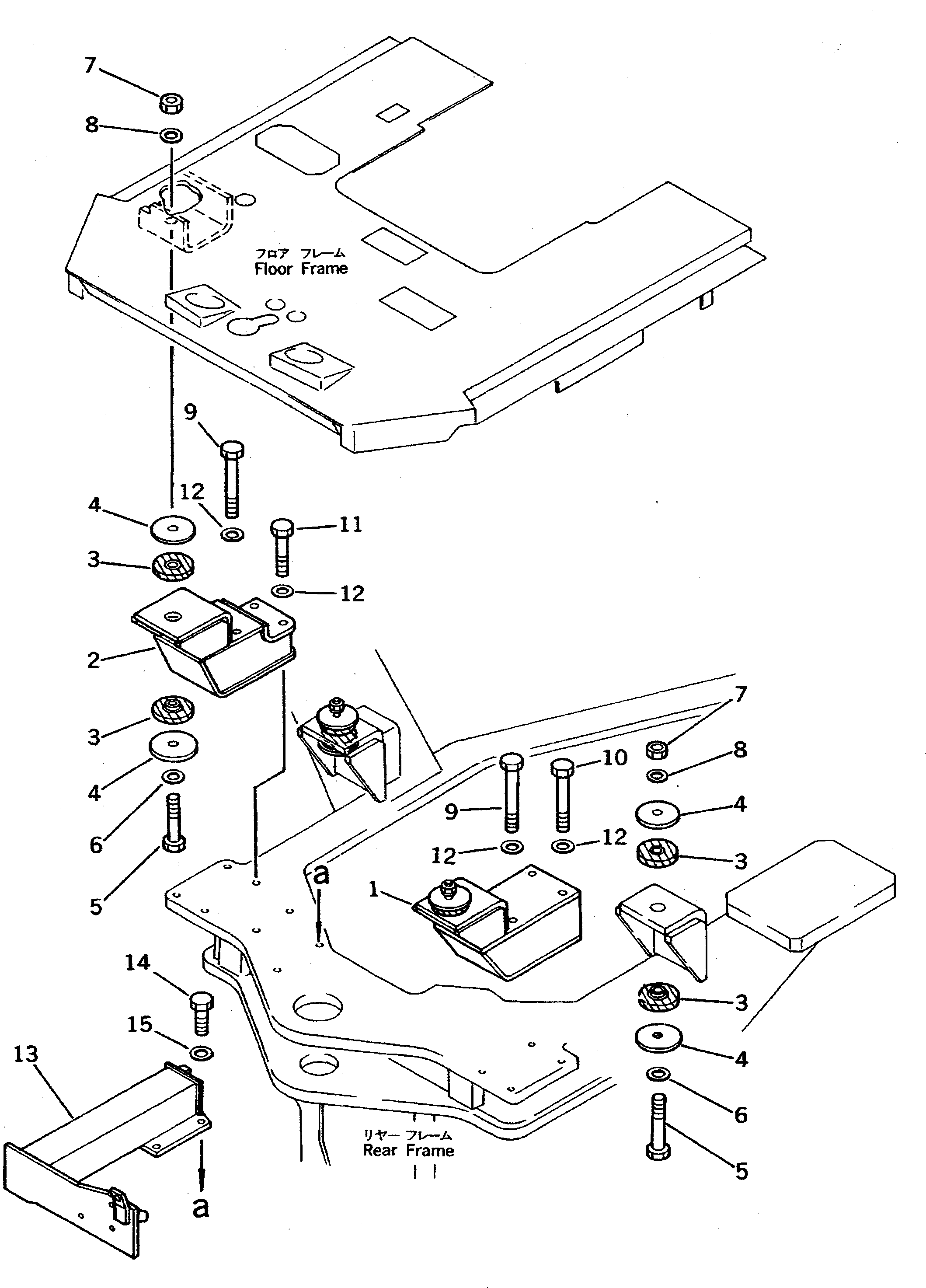 Болт 01011-31675 Komatsu