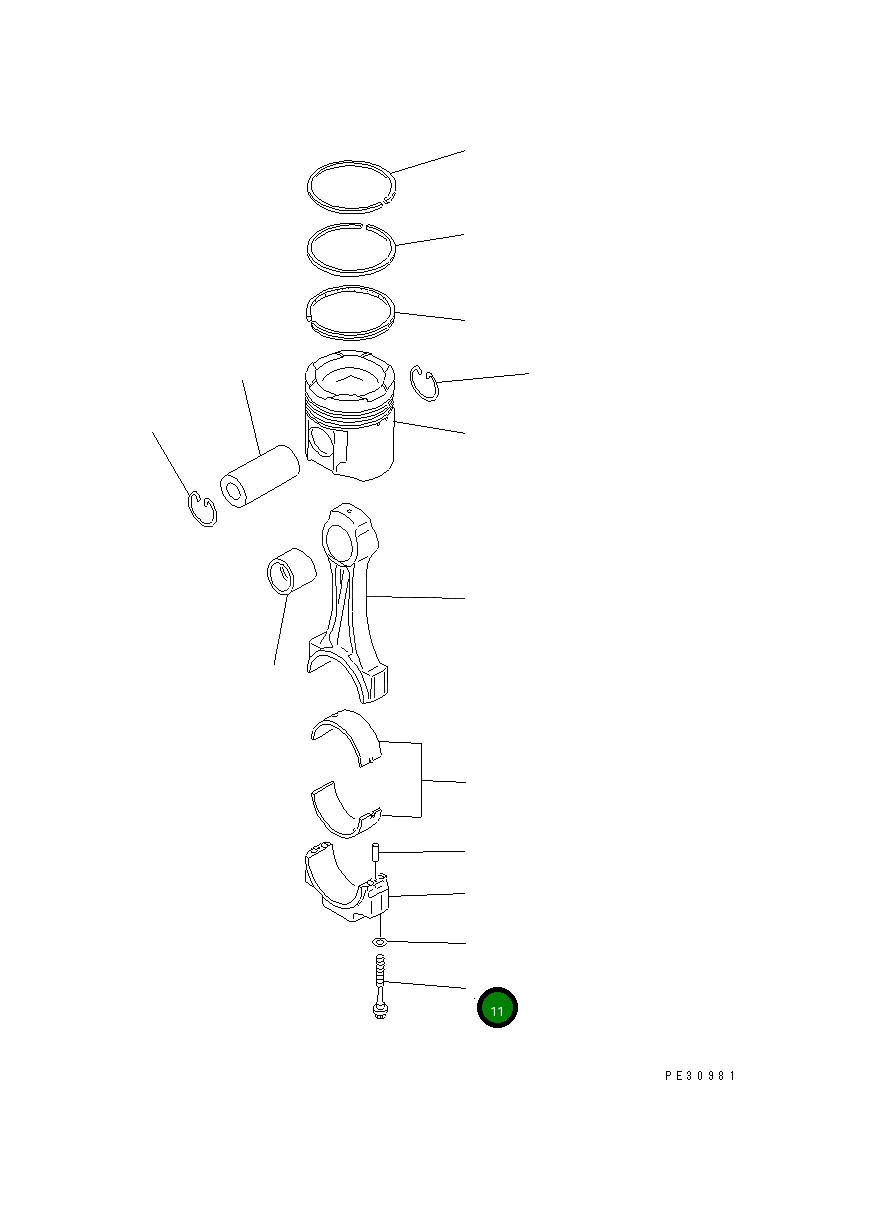 Болт 6164-31-3310 Komatsu