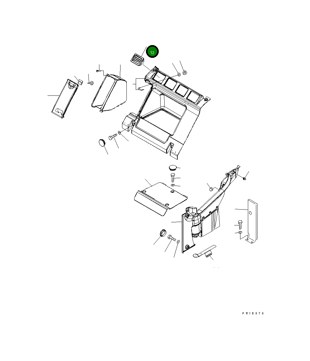 Крышка 421-925-3540 Komatsu