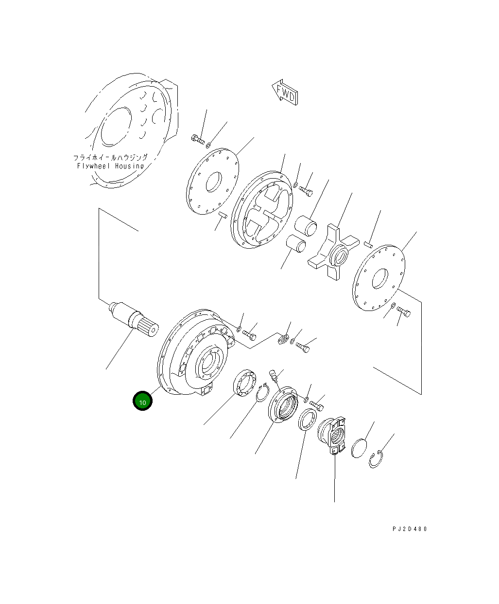 Крышка 569-01-72111 Komatsu