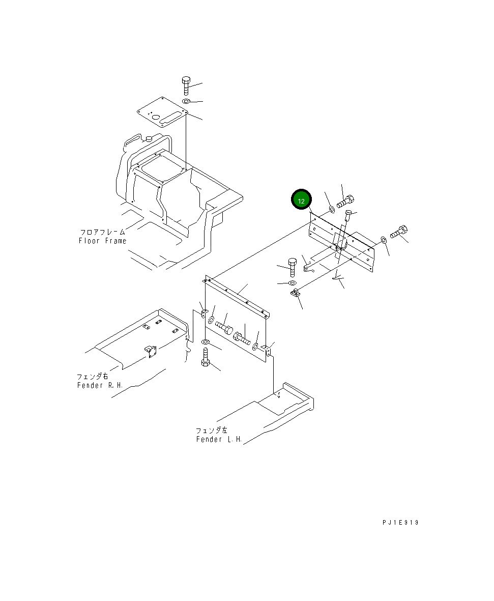 Крышка 154-54-47550 Komatsu