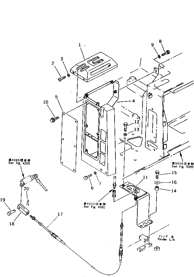 Болт 195-54-26220 Komatsu