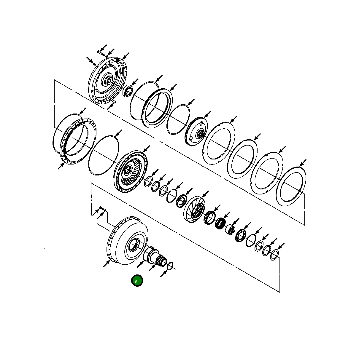 Кольцо уплотнительное (O-Ring) 1440 084 H1  Komatsu
