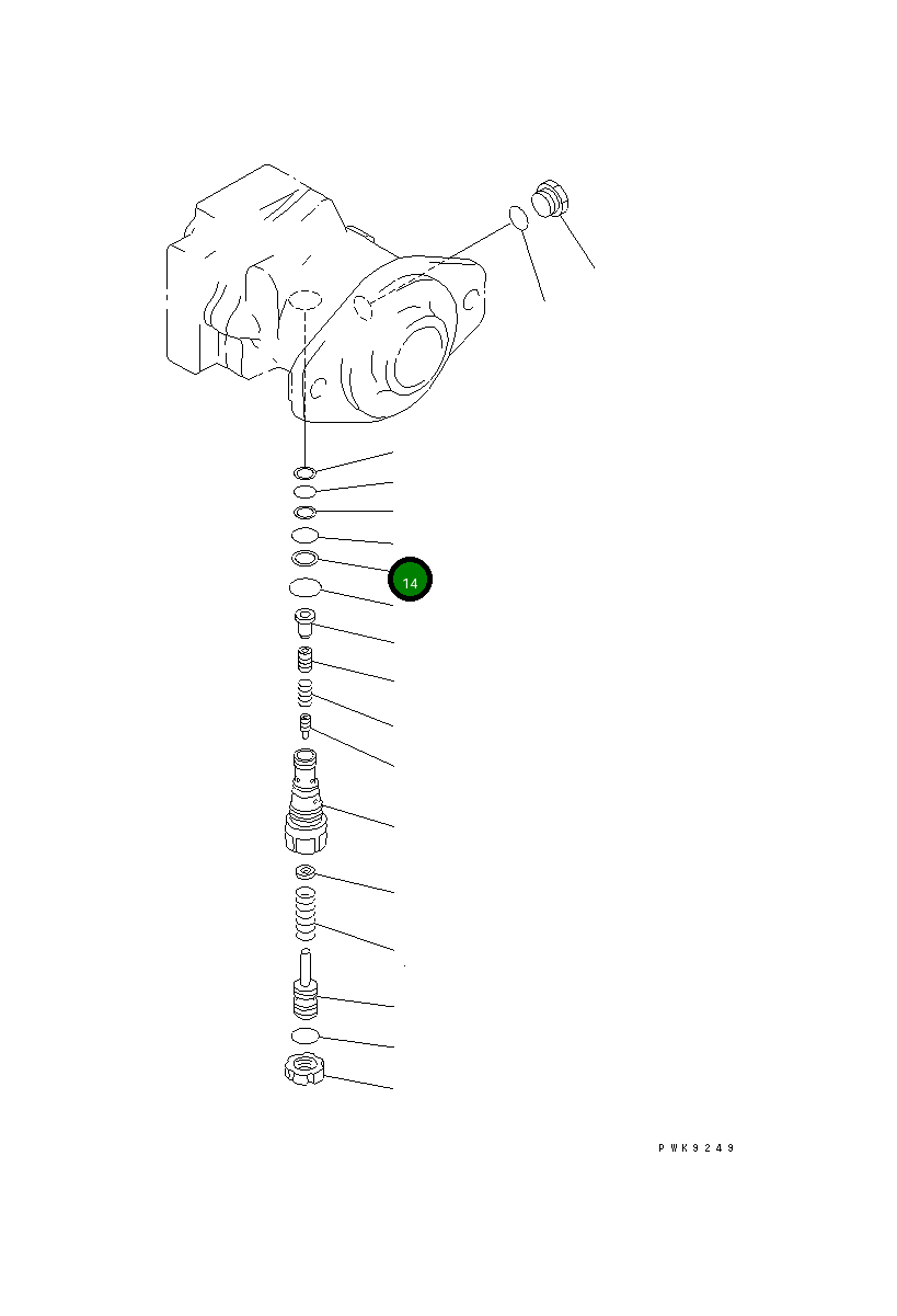 Кольцо 07001-02021 Komatsu