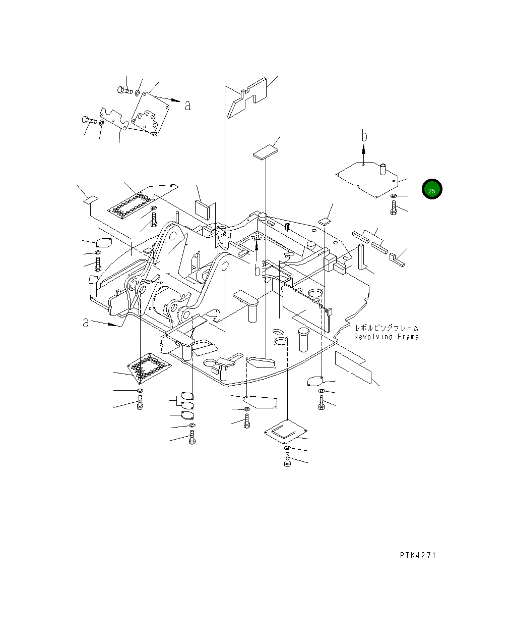 Крышка 21Y-46-17270  Komatsu