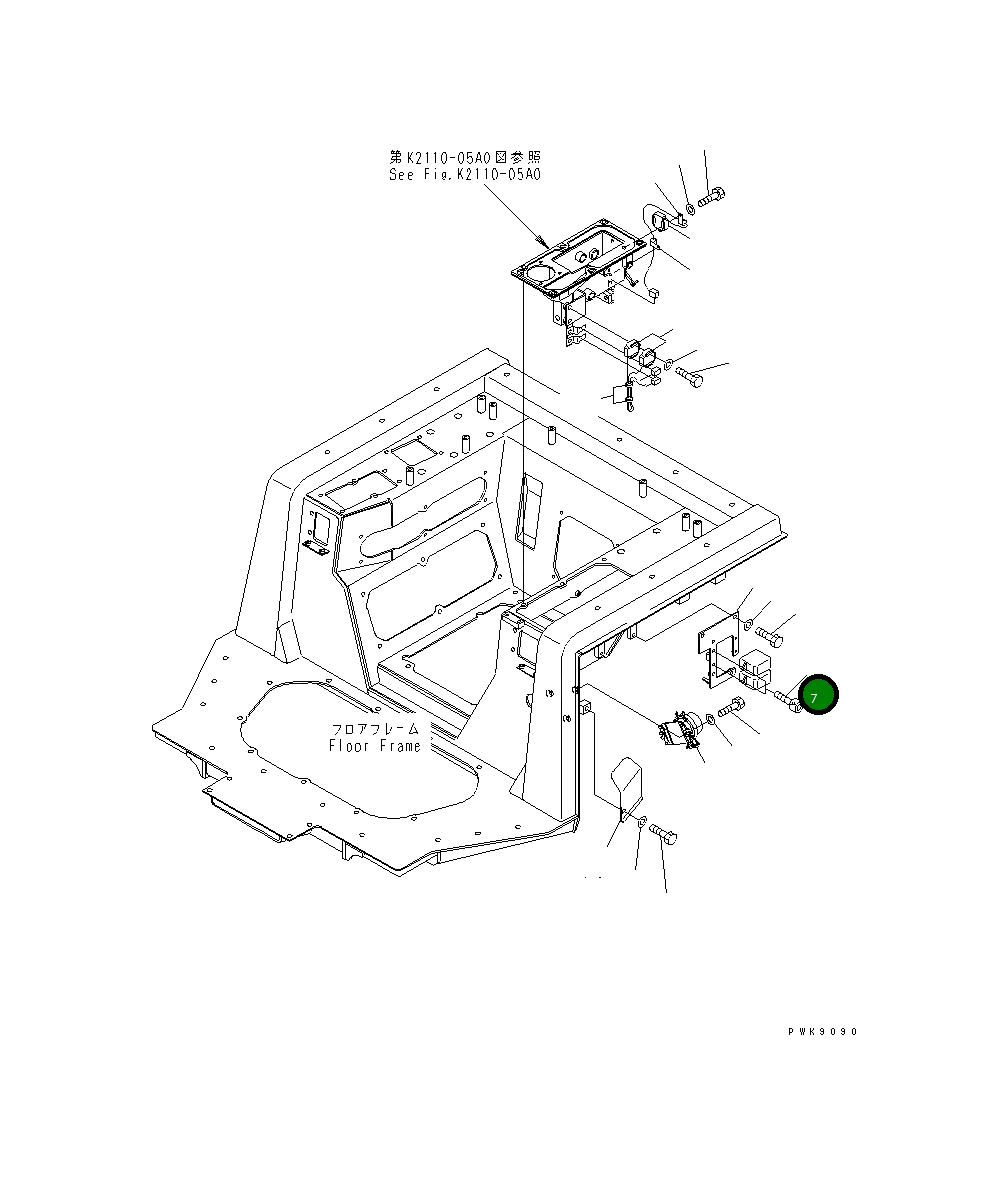 Болт 01252-40820 Komatsu