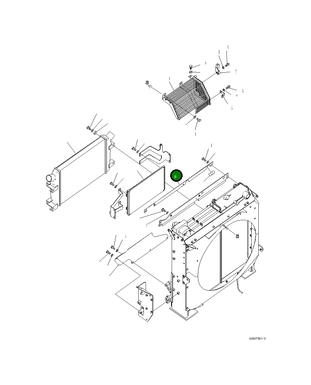 Крышка 207-03-76360 Komatsu