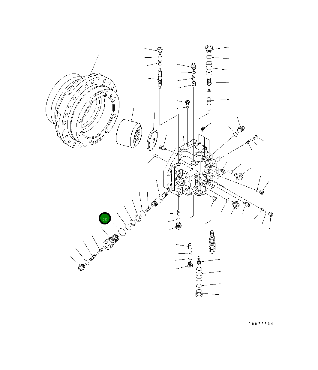 Кольцо уплотнительное (O-Ring) 07002-55234  Komatsu