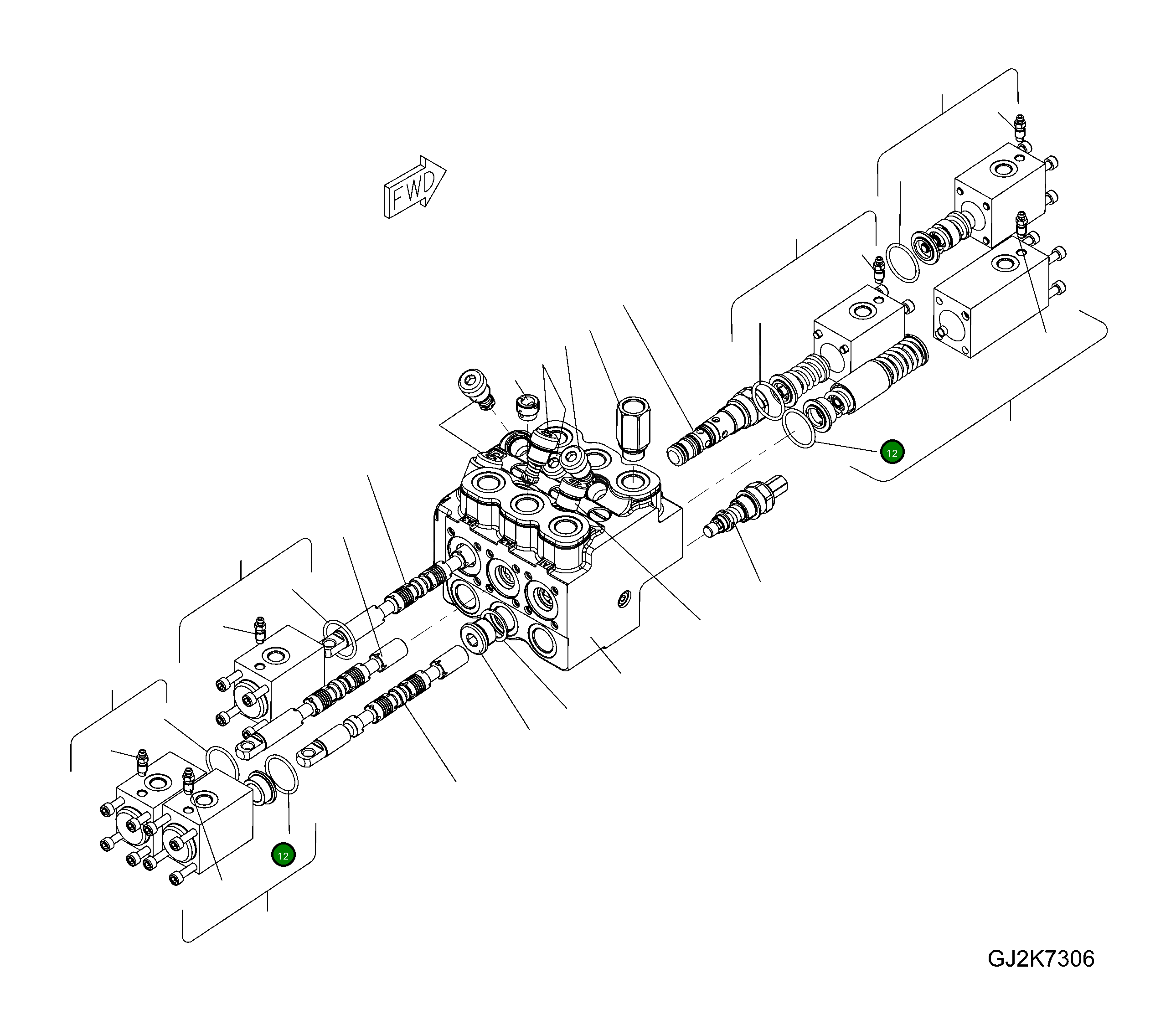 Кольцо уплотнительное (O-Ring) 42T-64-H0R65 Komatsu