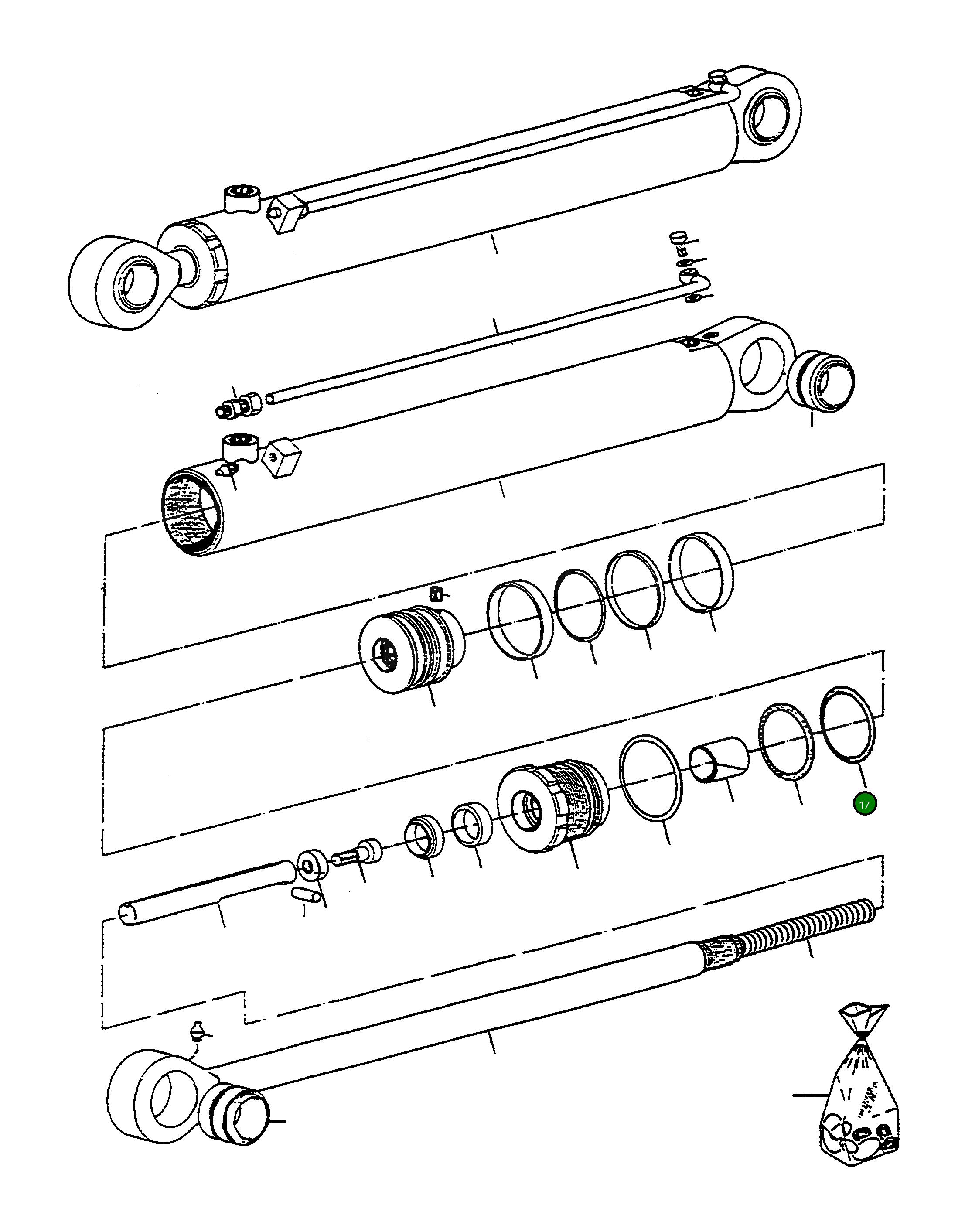 Кольцо уплотнительное (O-Ring) 4917496M1 Komatsu