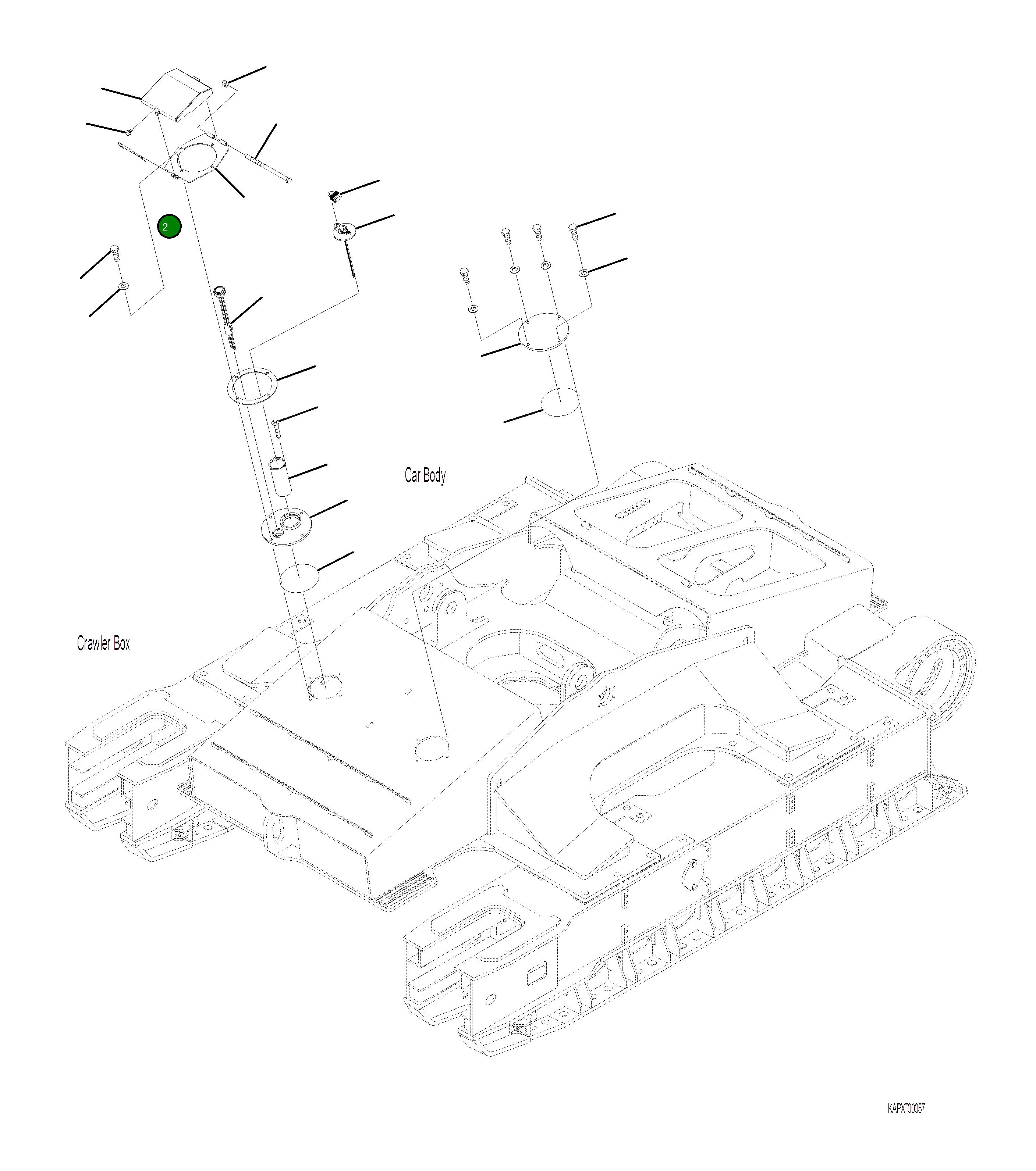 Кольцо уплотнительное (O-Ring) 4A1-04-21630 Komatsu
