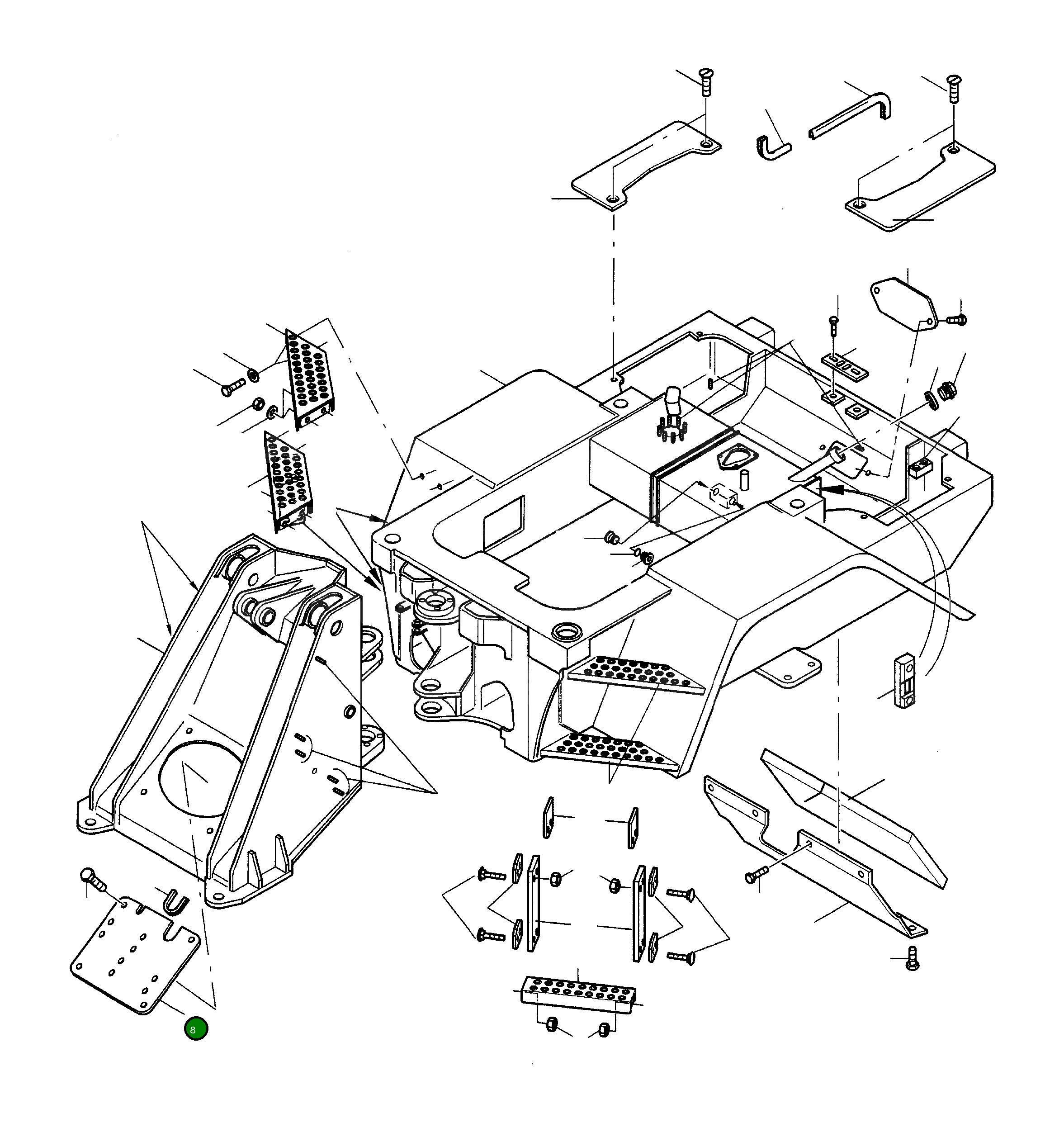 Крышка 42W-46-11180 Komatsu