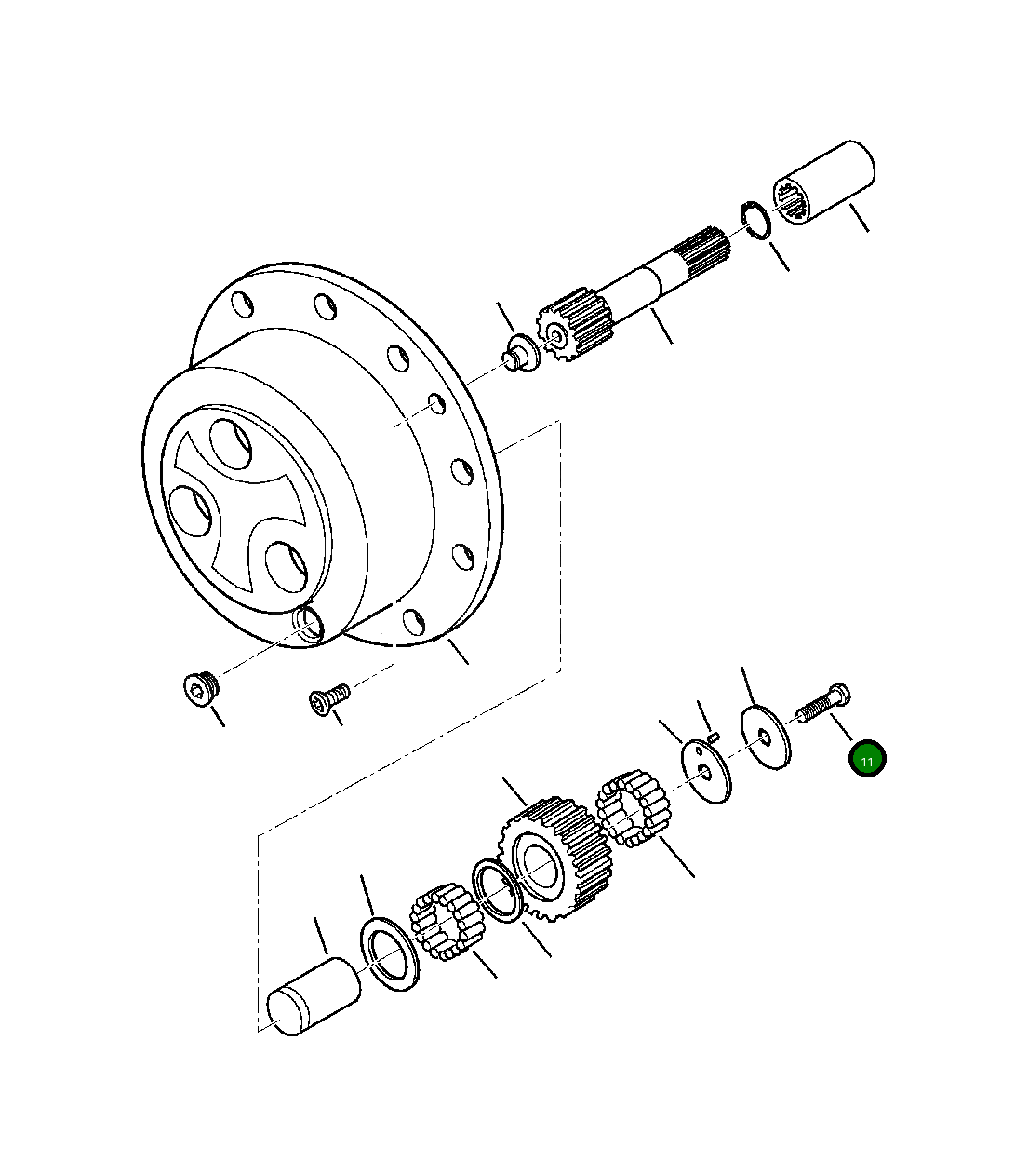 Болт CA0125229 Komatsu
