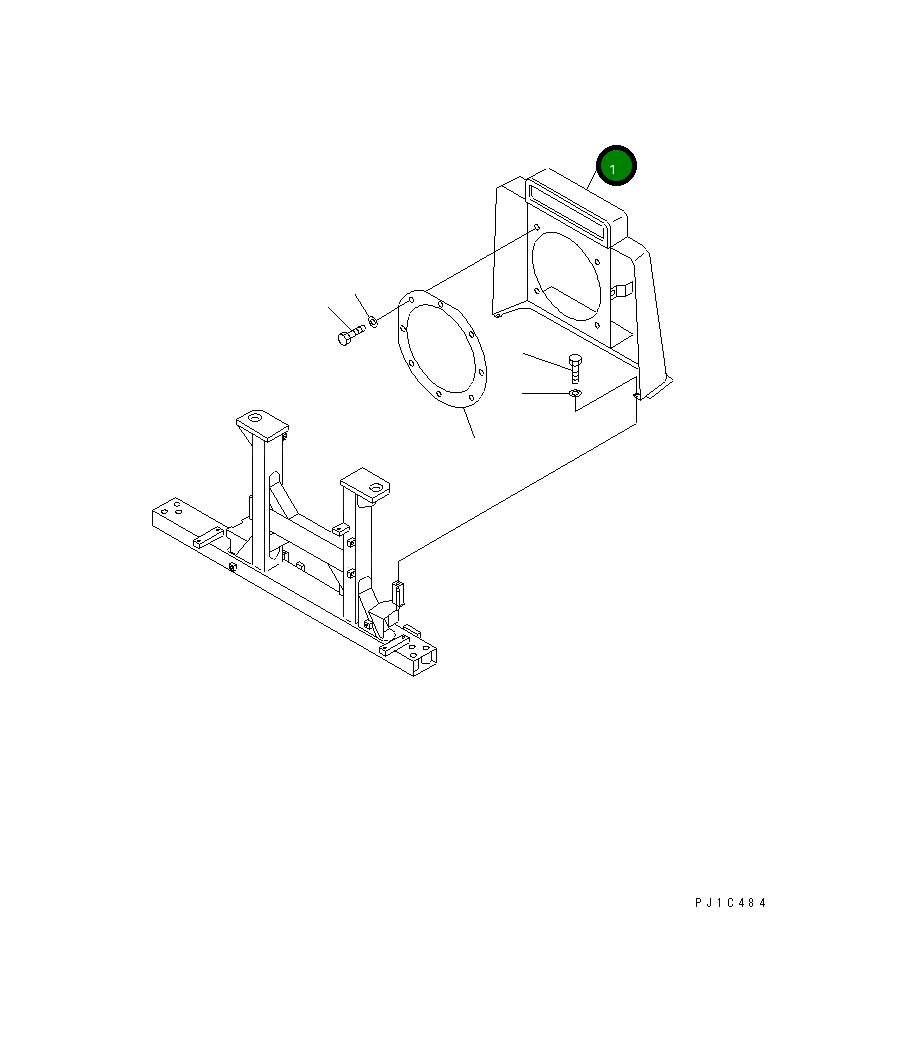 Крышка 17M-54-26530 Komatsu