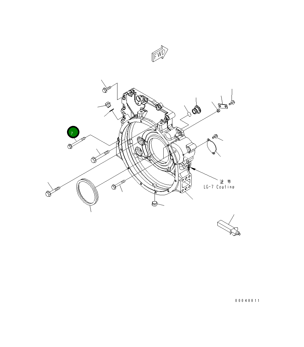 Болт 6754-21-4220 Komatsu