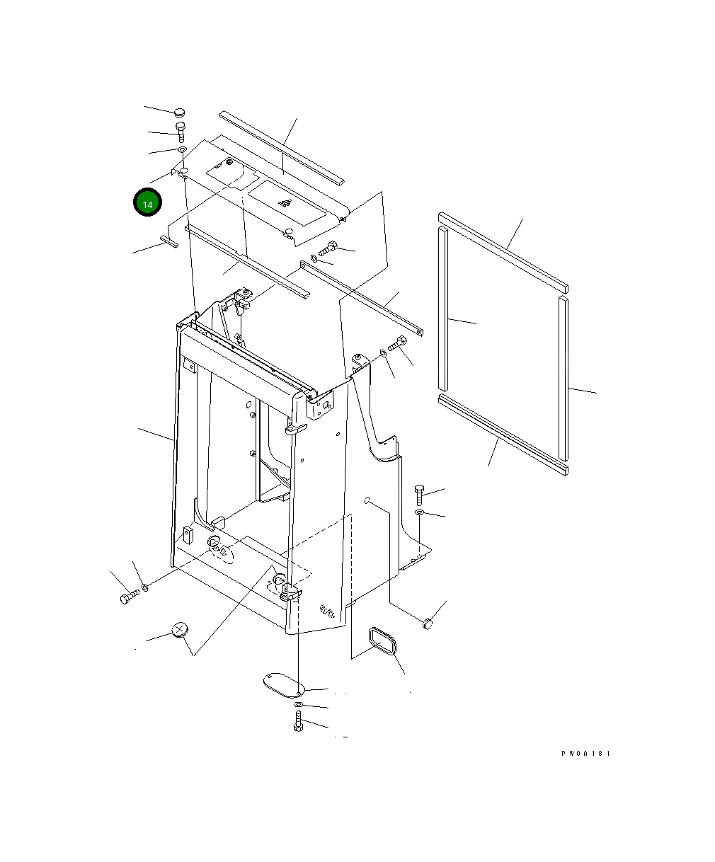 Крышка 134-54-61152 Komatsu