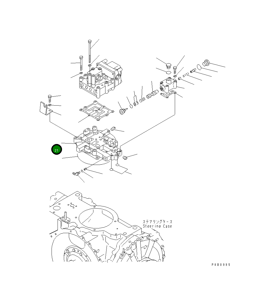 Крышка 17A-22-16130  Komatsu