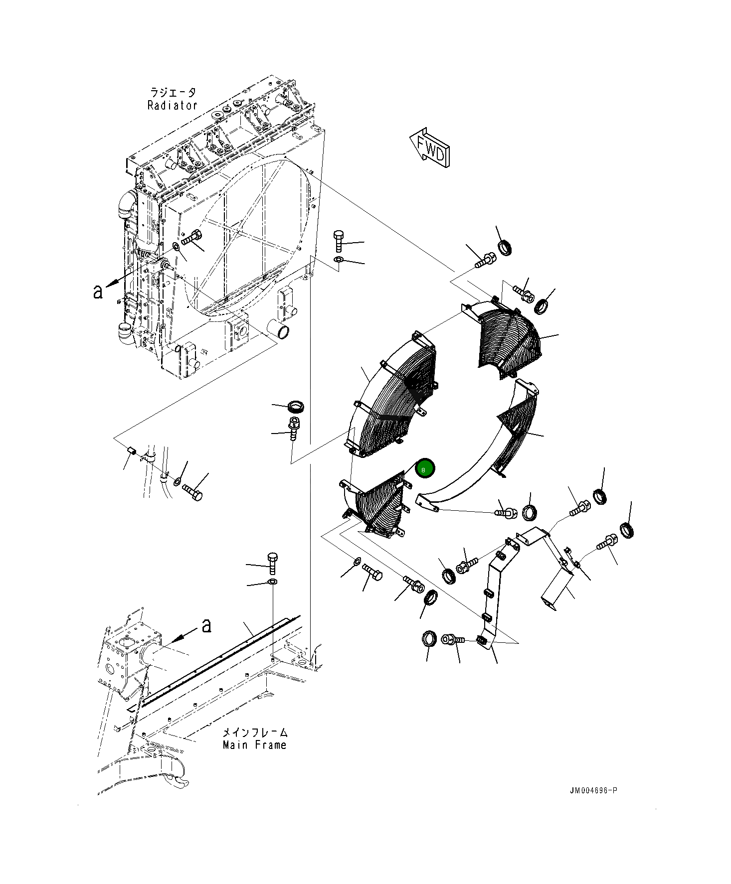 Крышка 561-03-86120  Komatsu