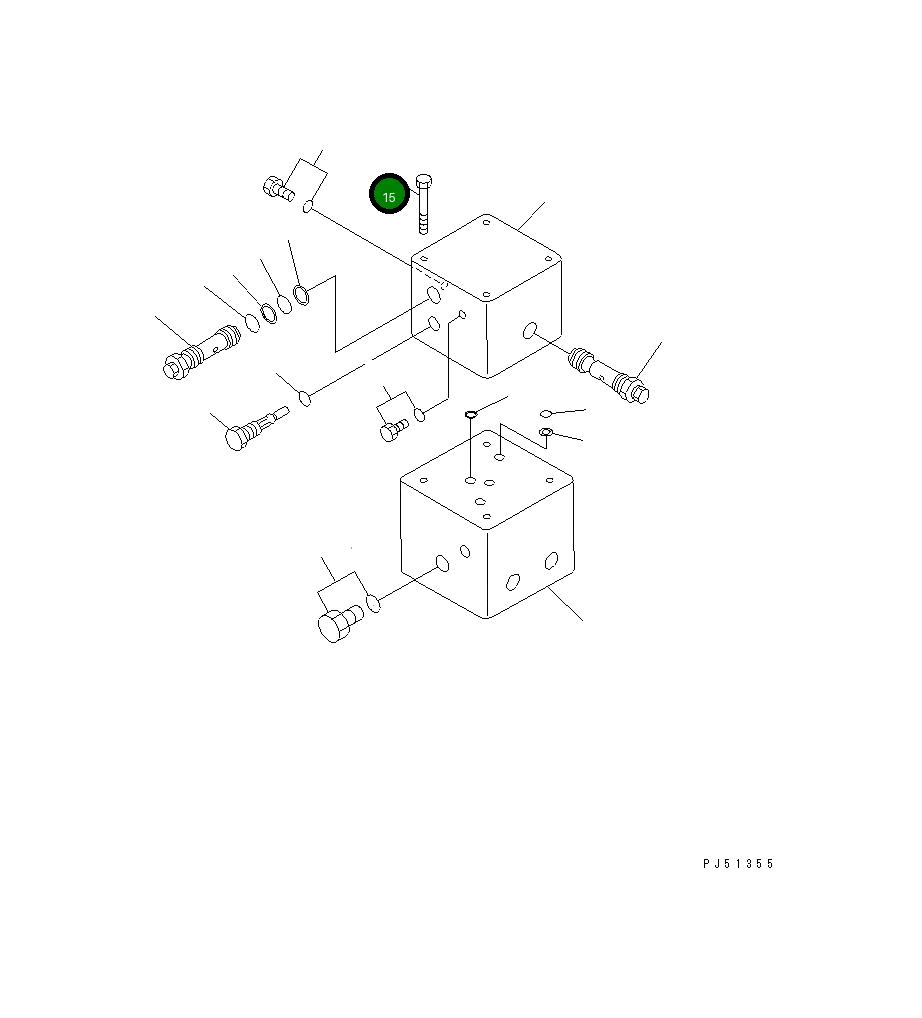Болт 262-61-25110 Komatsu