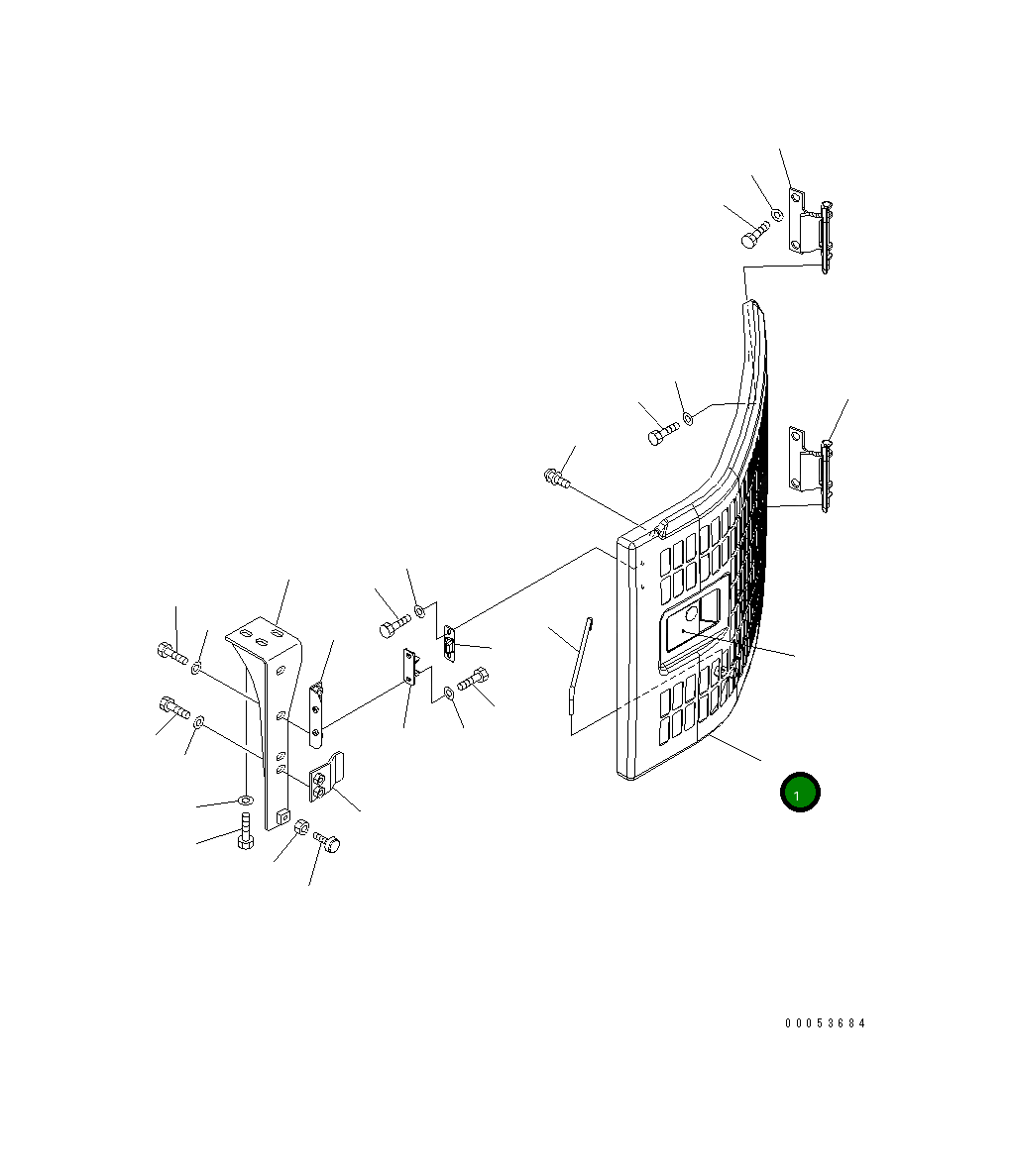 Крышка 22U-54-22115 Komatsu