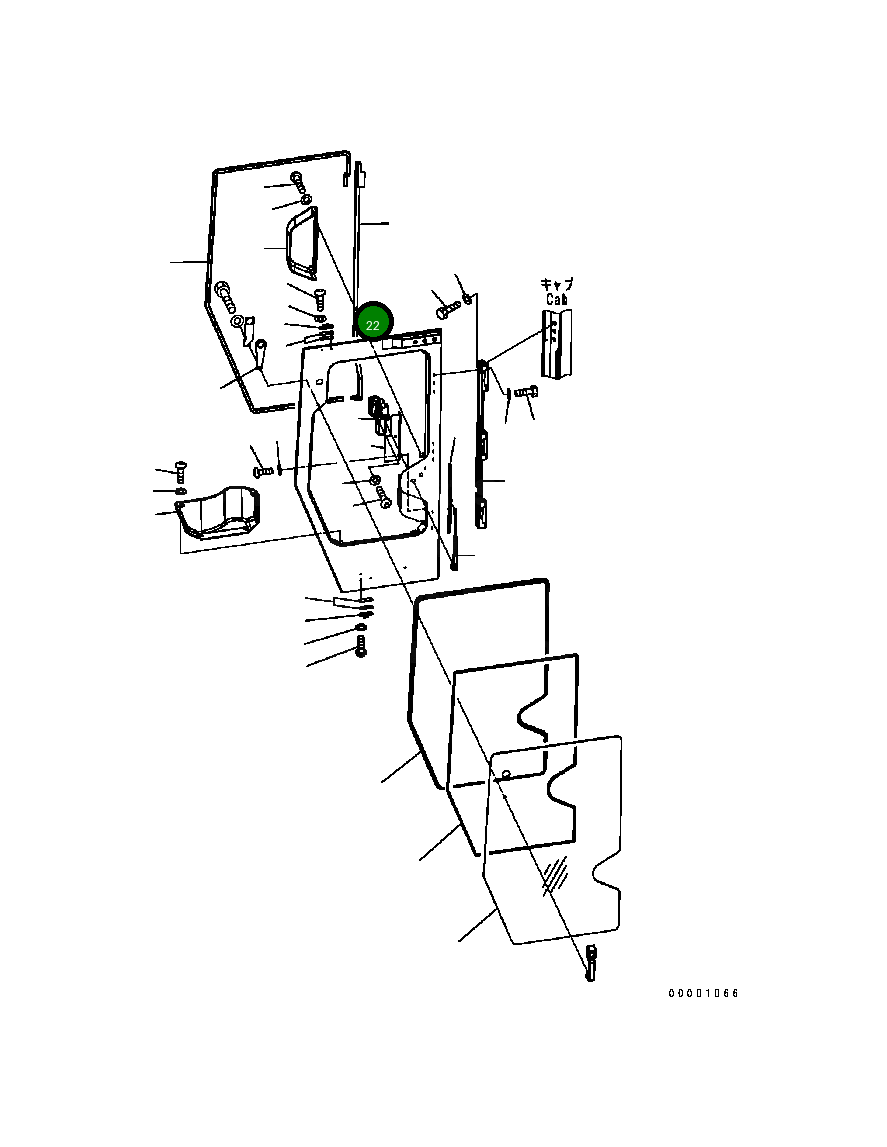 Крышка 17A-Z11-3651 Komatsu