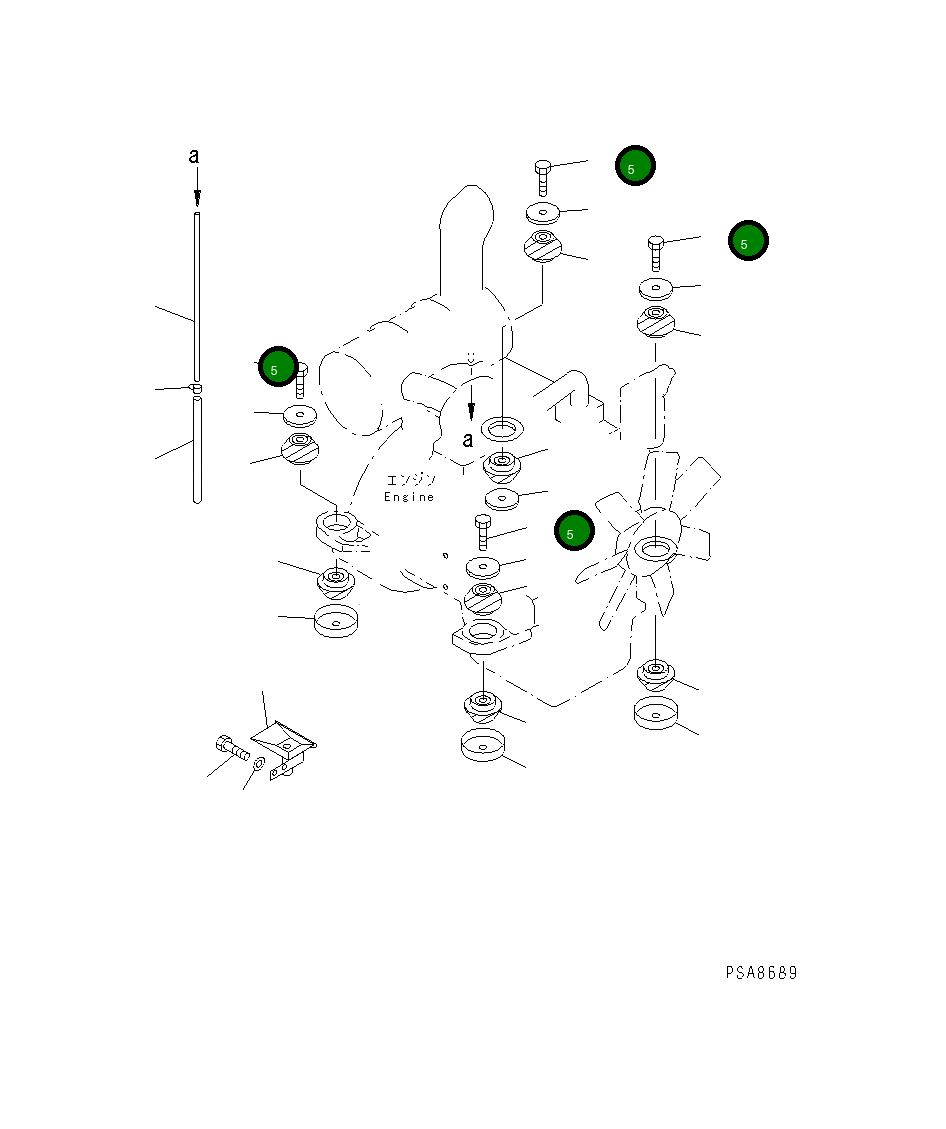 Болт 01011-51630 Komatsu